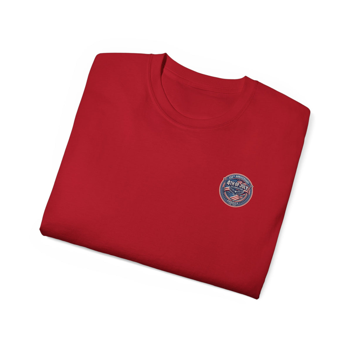 4th of July Retro Shield T-Shirt — Patriotic Independence Day Tee