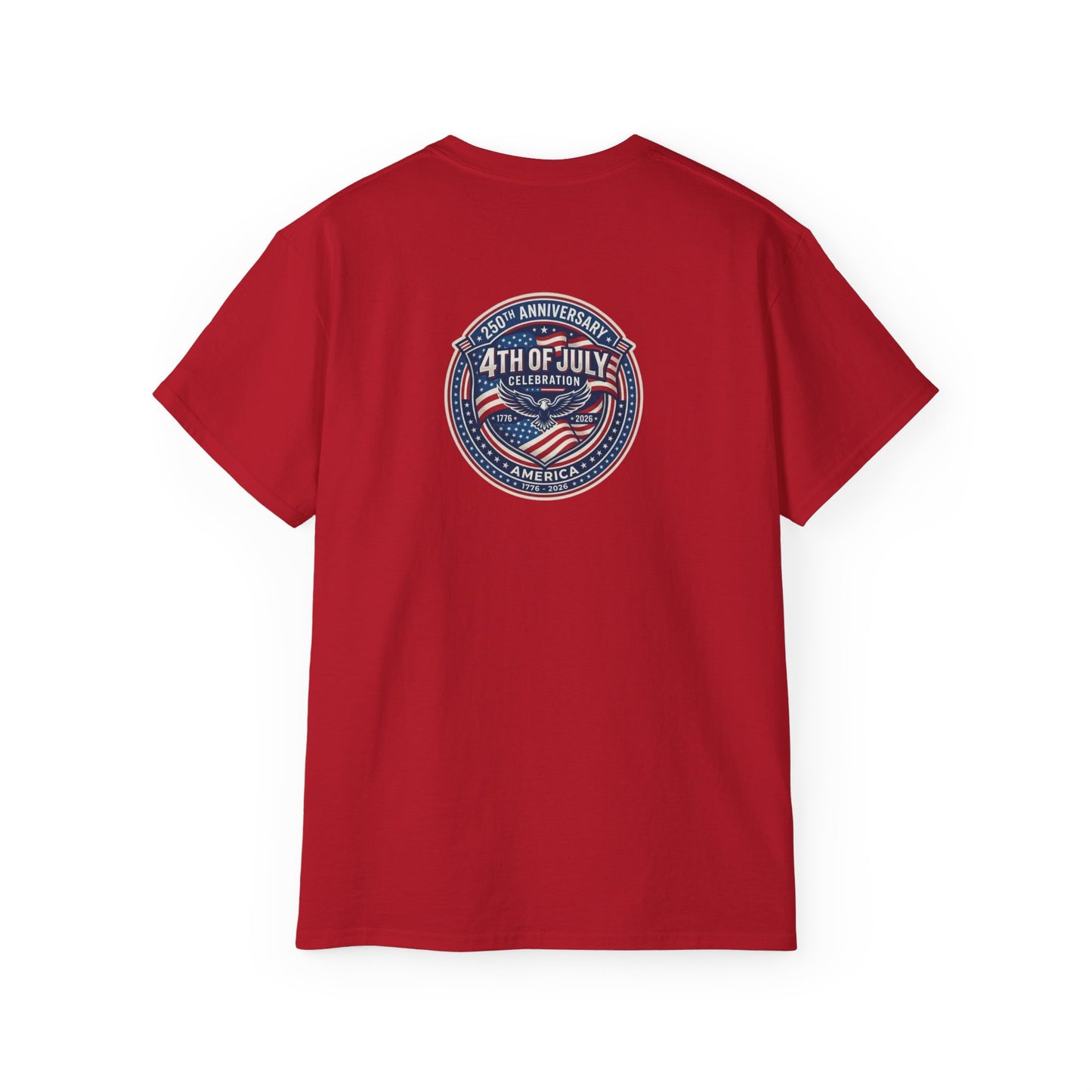 4th of July Retro Shield T-Shirt — Patriotic Independence Day Tee