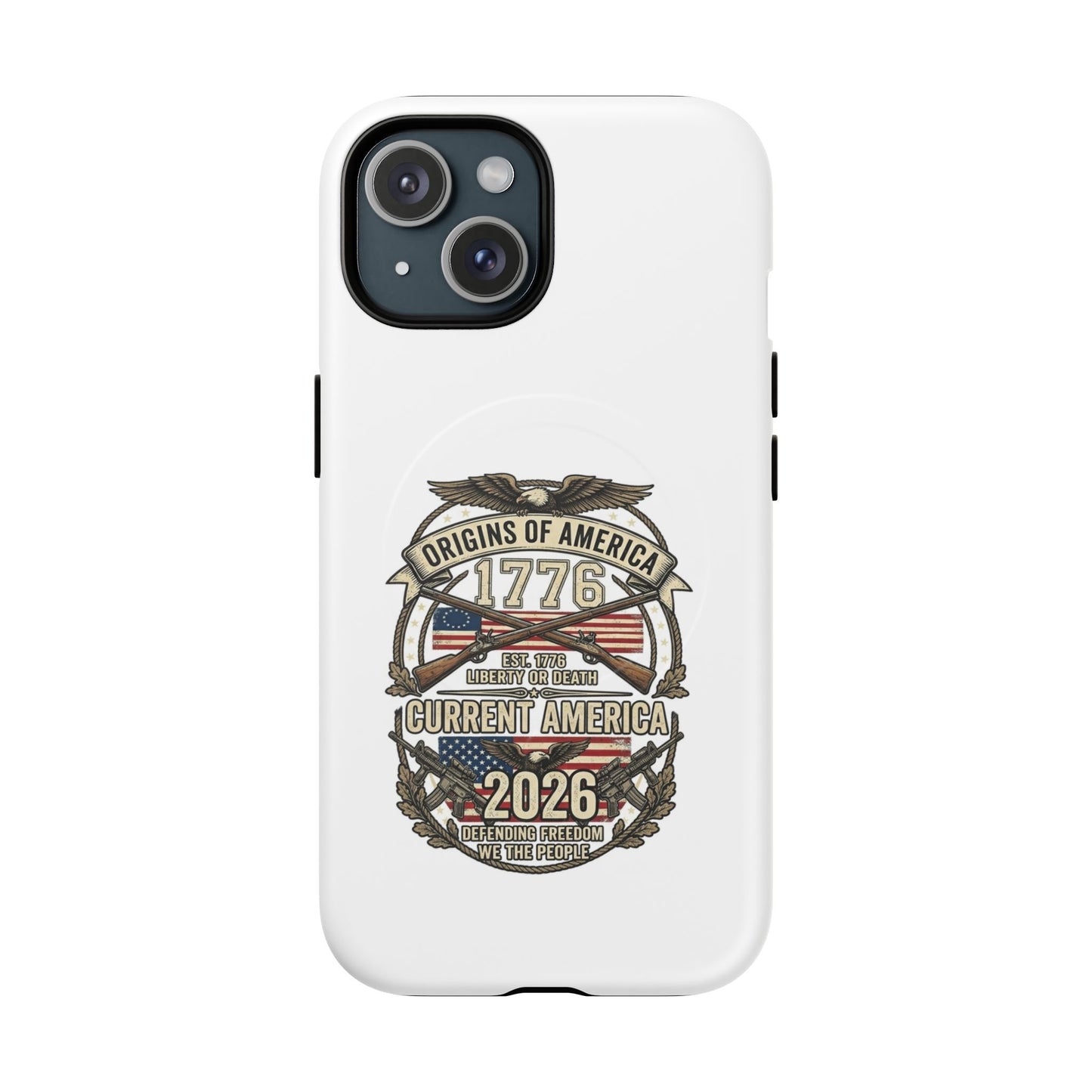 250th Anniversary Patriotic 1776 Magnetic Phone Case — Origins of America 2026 Emblem