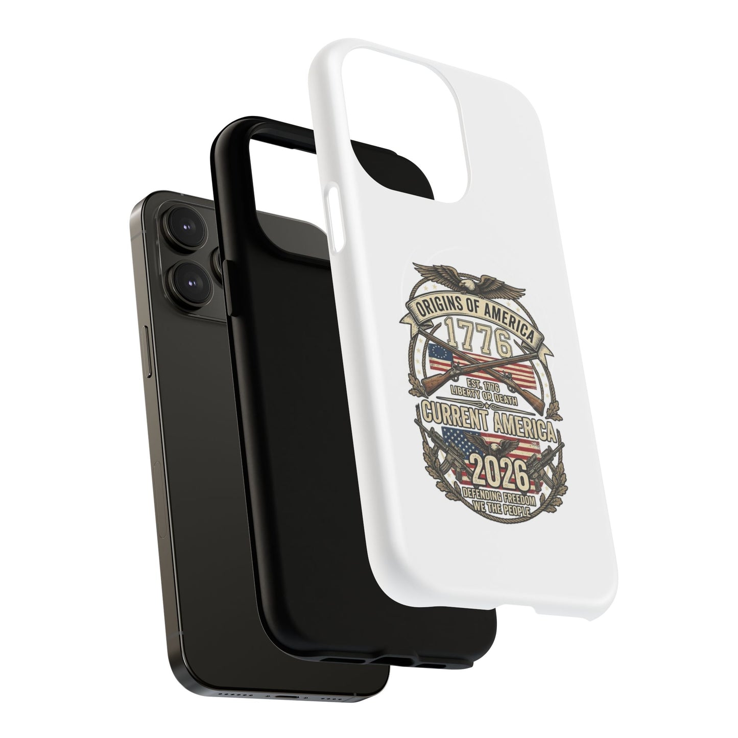250th Anniversary Patriotic 1776 Magnetic Phone Case — Origins of America 2026 Emblem