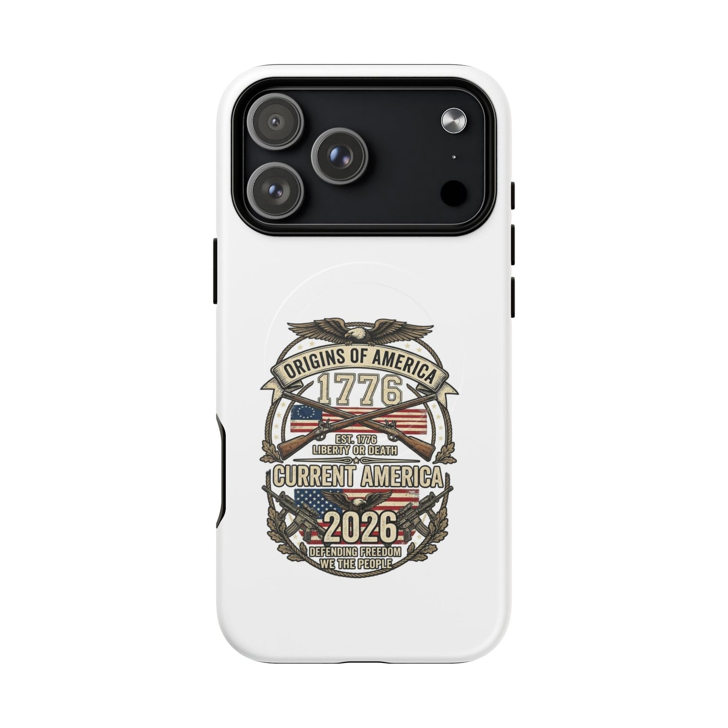 250th Anniversary Patriotic 1776 Magnetic Phone Case — Origins of America 2026 Emblem