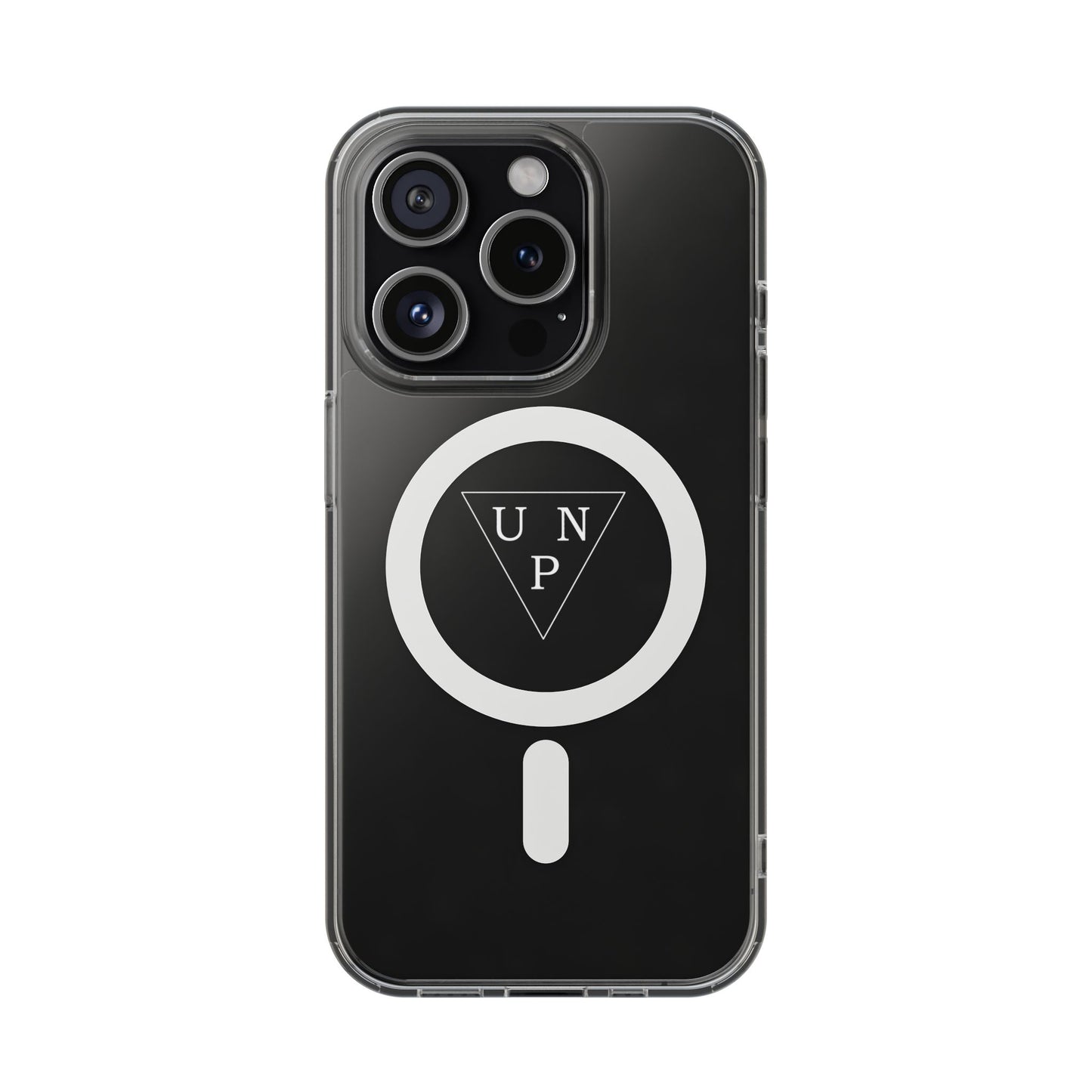Clear Magnetic Impact Phone Case — Transparent MagSafe-Compatible Protection with UNP Logo