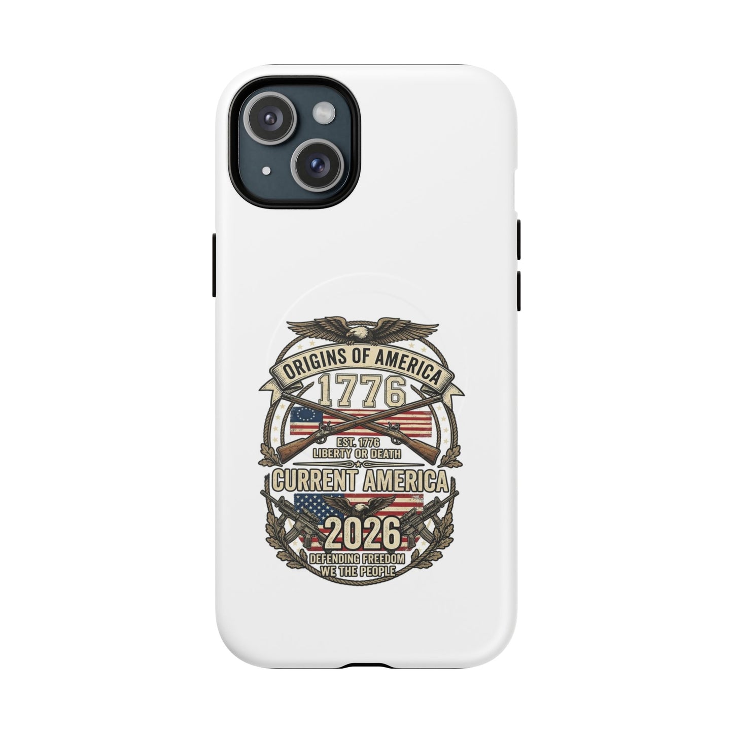 250th Anniversary Patriotic 1776 Magnetic Phone Case — Origins of America 2026 Emblem
