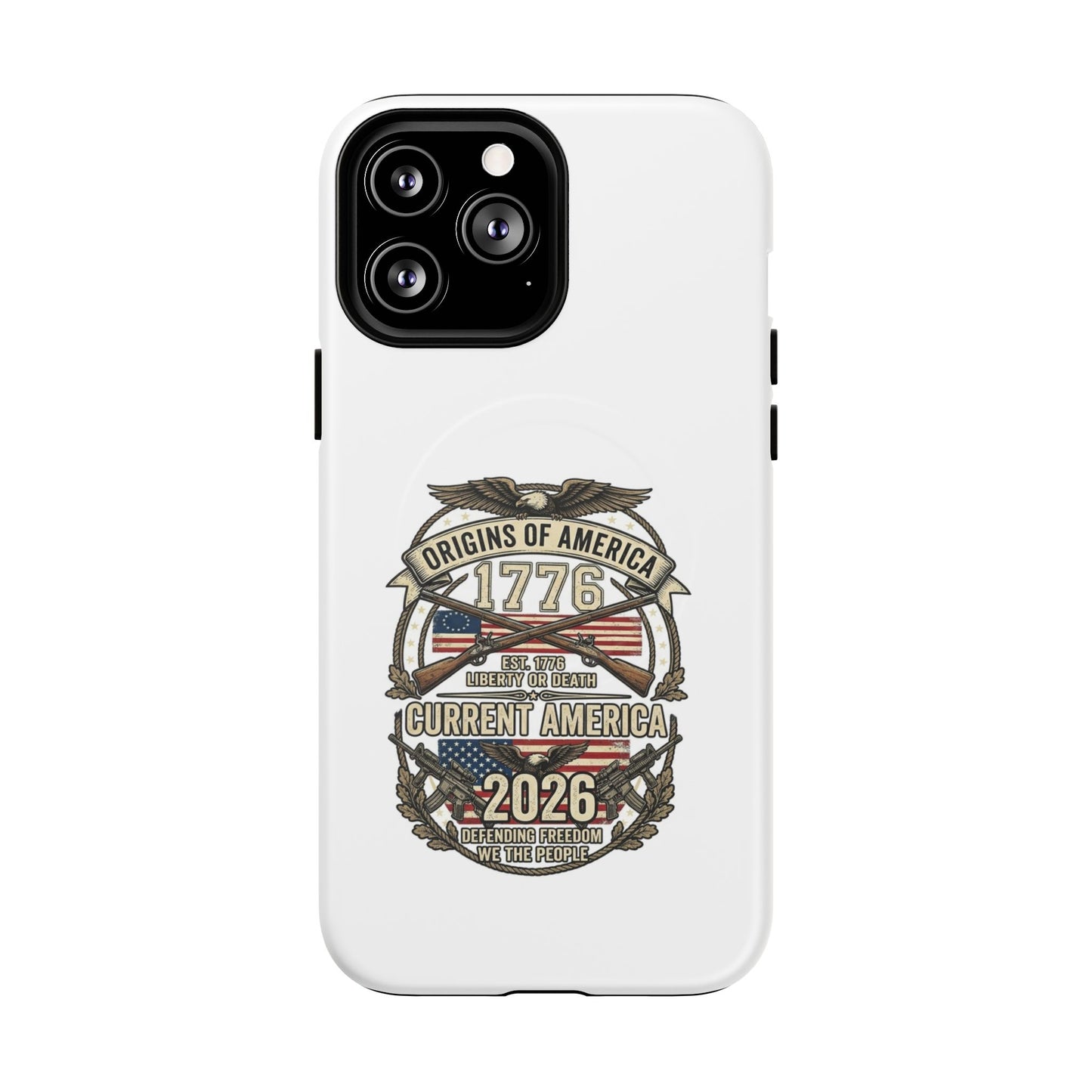 250th Anniversary Patriotic 1776 Magnetic Phone Case — Origins of America 2026 Emblem