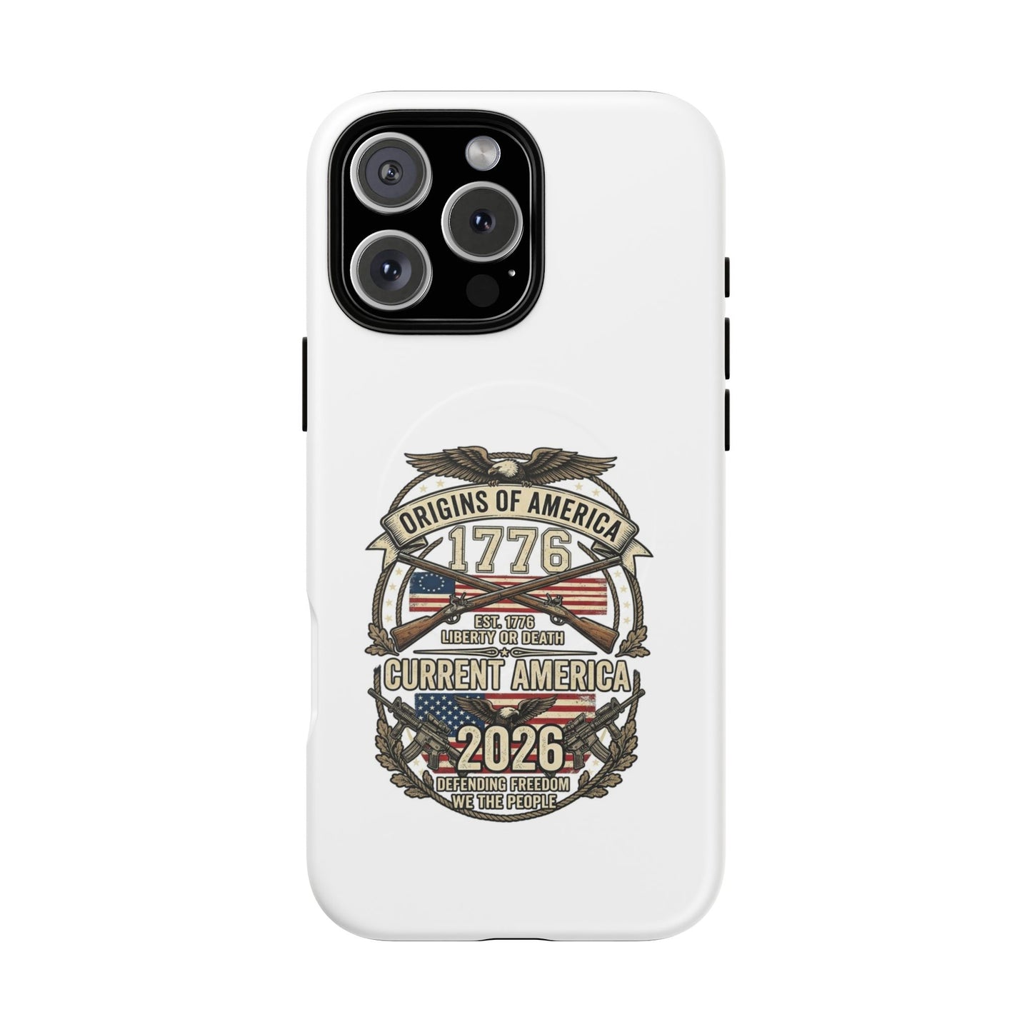 250th Anniversary Patriotic 1776 Magnetic Phone Case — Origins of America 2026 Emblem