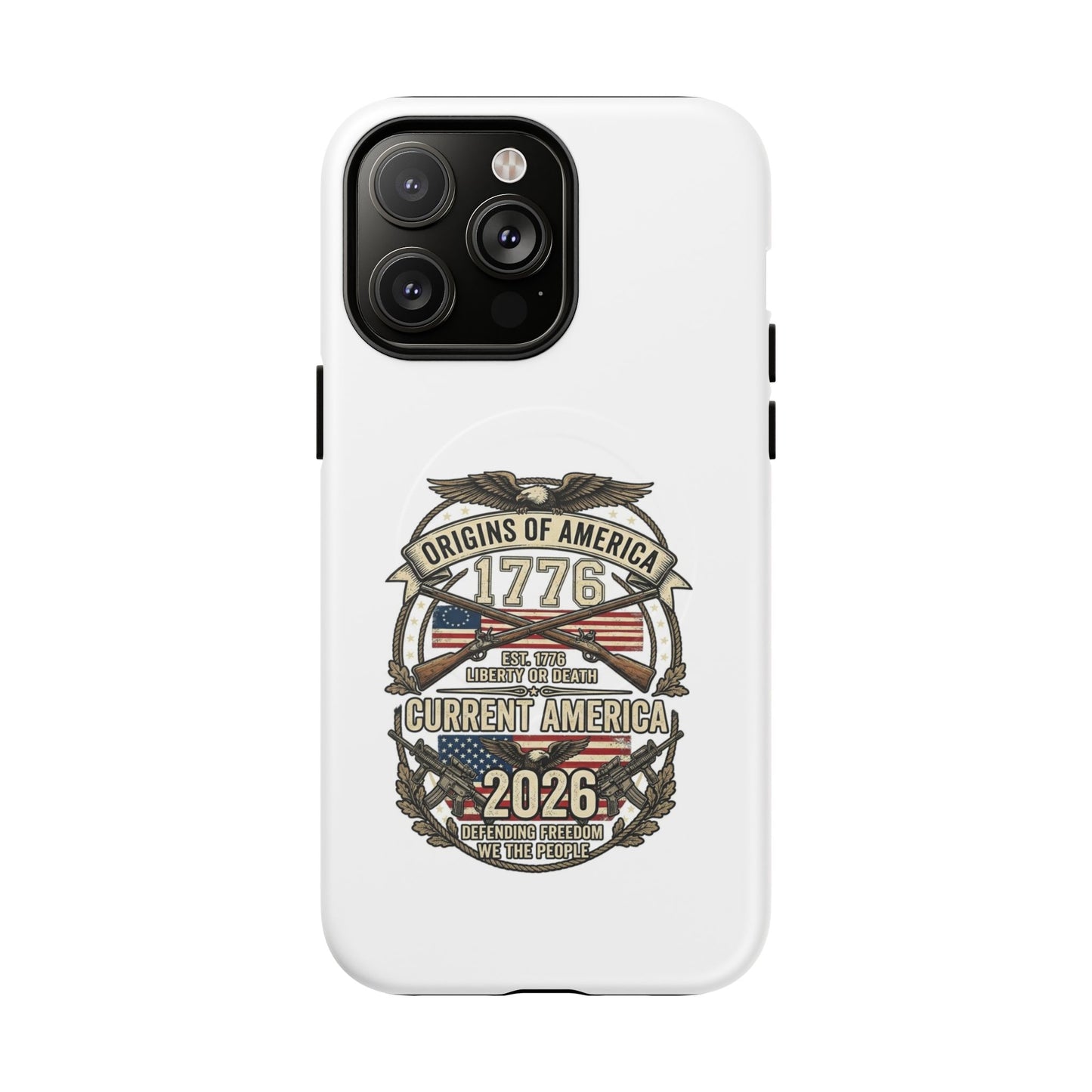 250th Anniversary Patriotic 1776 Magnetic Phone Case — Origins of America 2026 Emblem
