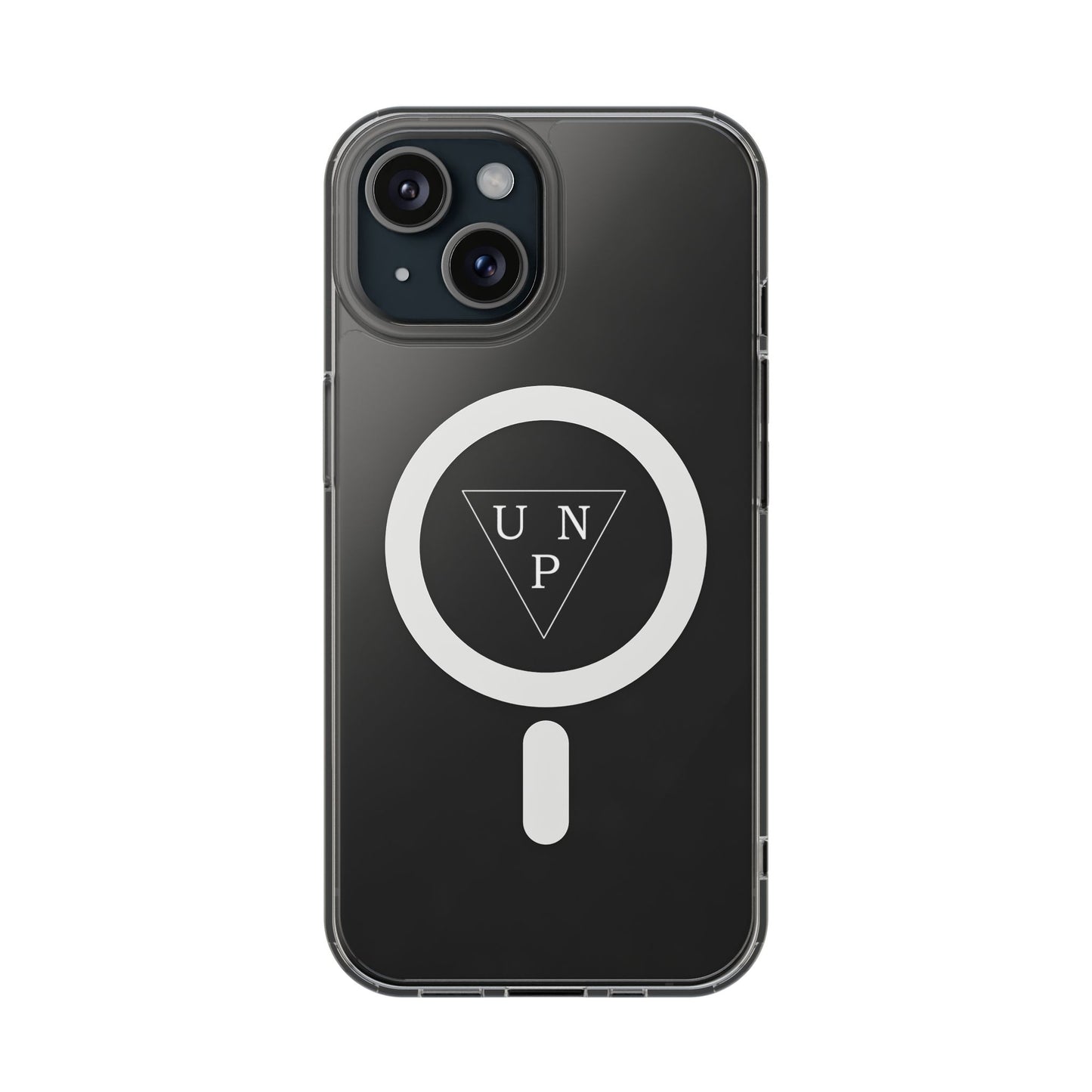 Clear Magnetic Impact Phone Case — Transparent MagSafe-Compatible Protection with UNP Logo