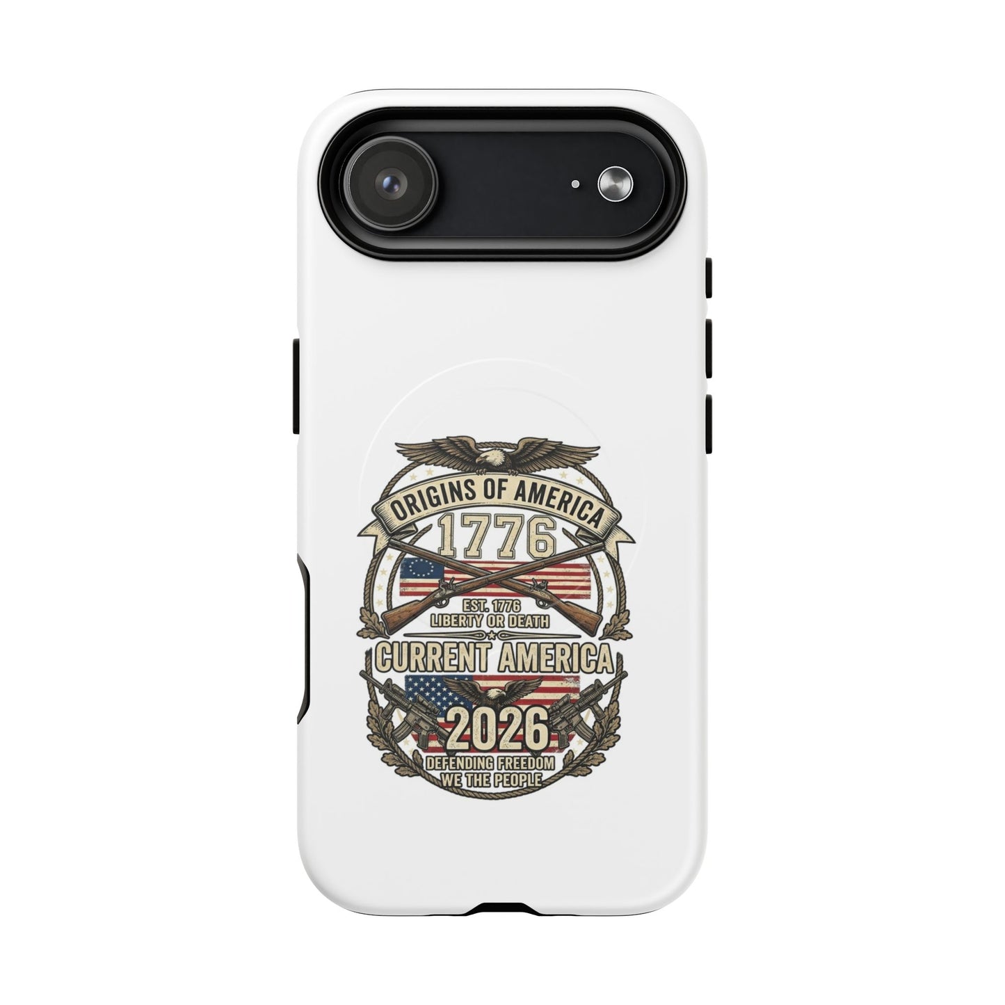 250th Anniversary Patriotic 1776 Magnetic Phone Case — Origins of America 2026 Emblem
