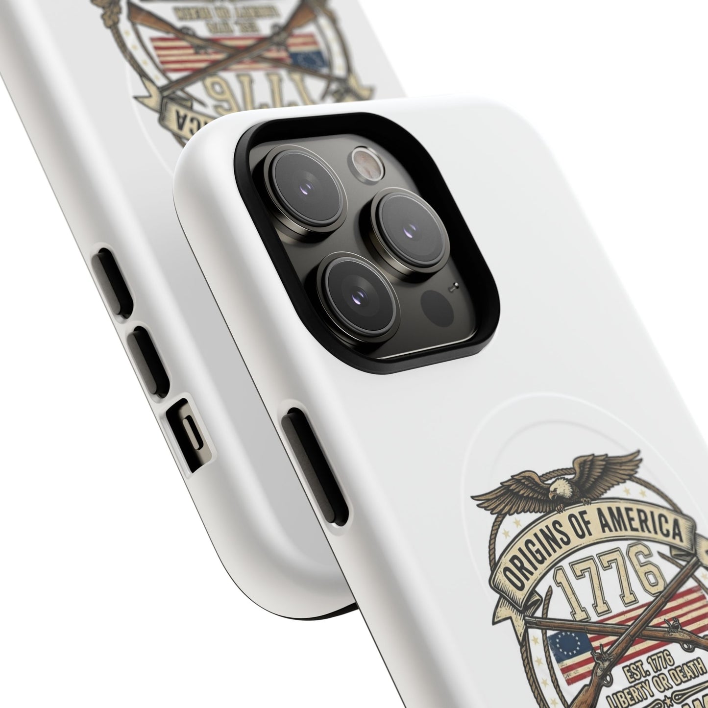 250th Anniversary Patriotic 1776 Magnetic Phone Case — Origins of America 2026 Emblem
