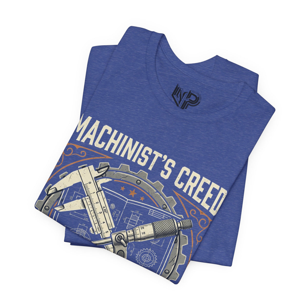 Machinist's Creed Tee — "Measure Twice, Blame the Drawing Once" Graphic T-Shirt