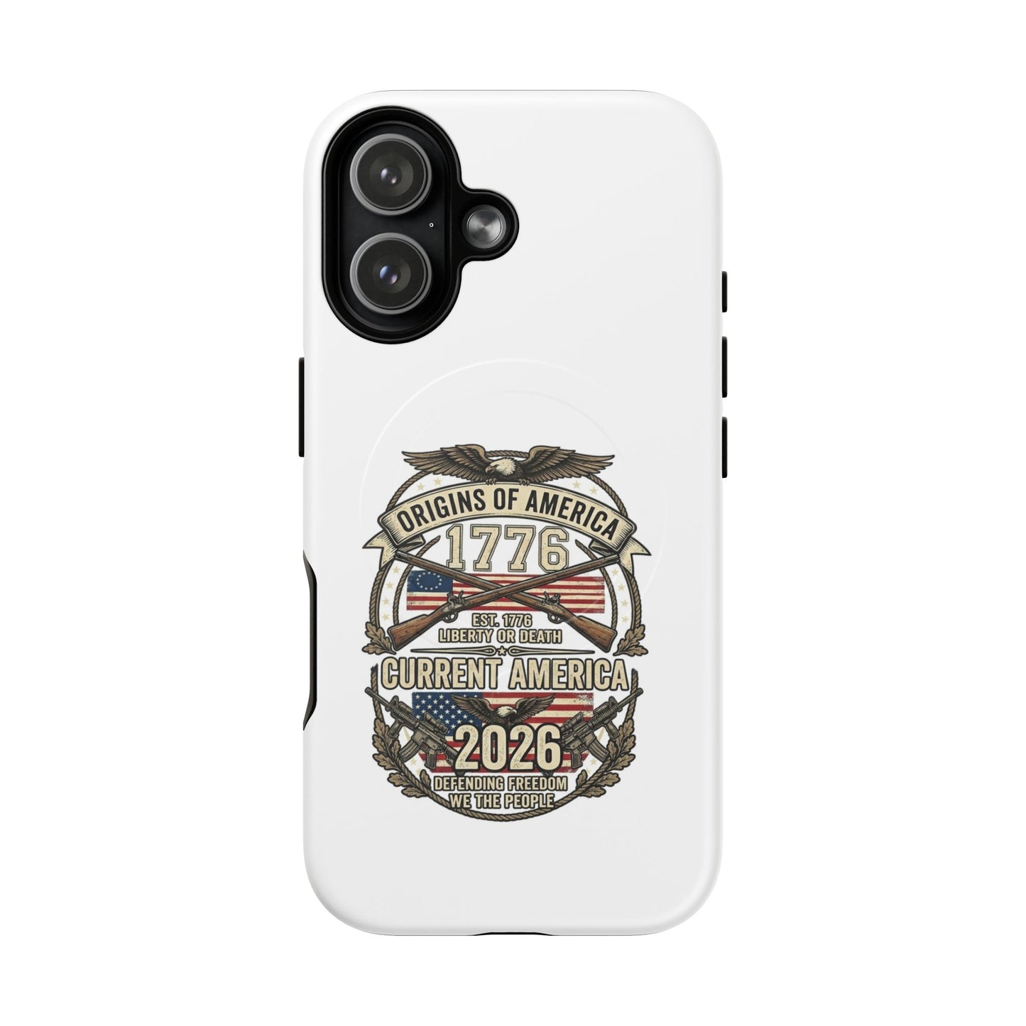 250th Anniversary Patriotic 1776 Magnetic Phone Case — Origins of America 2026 Emblem