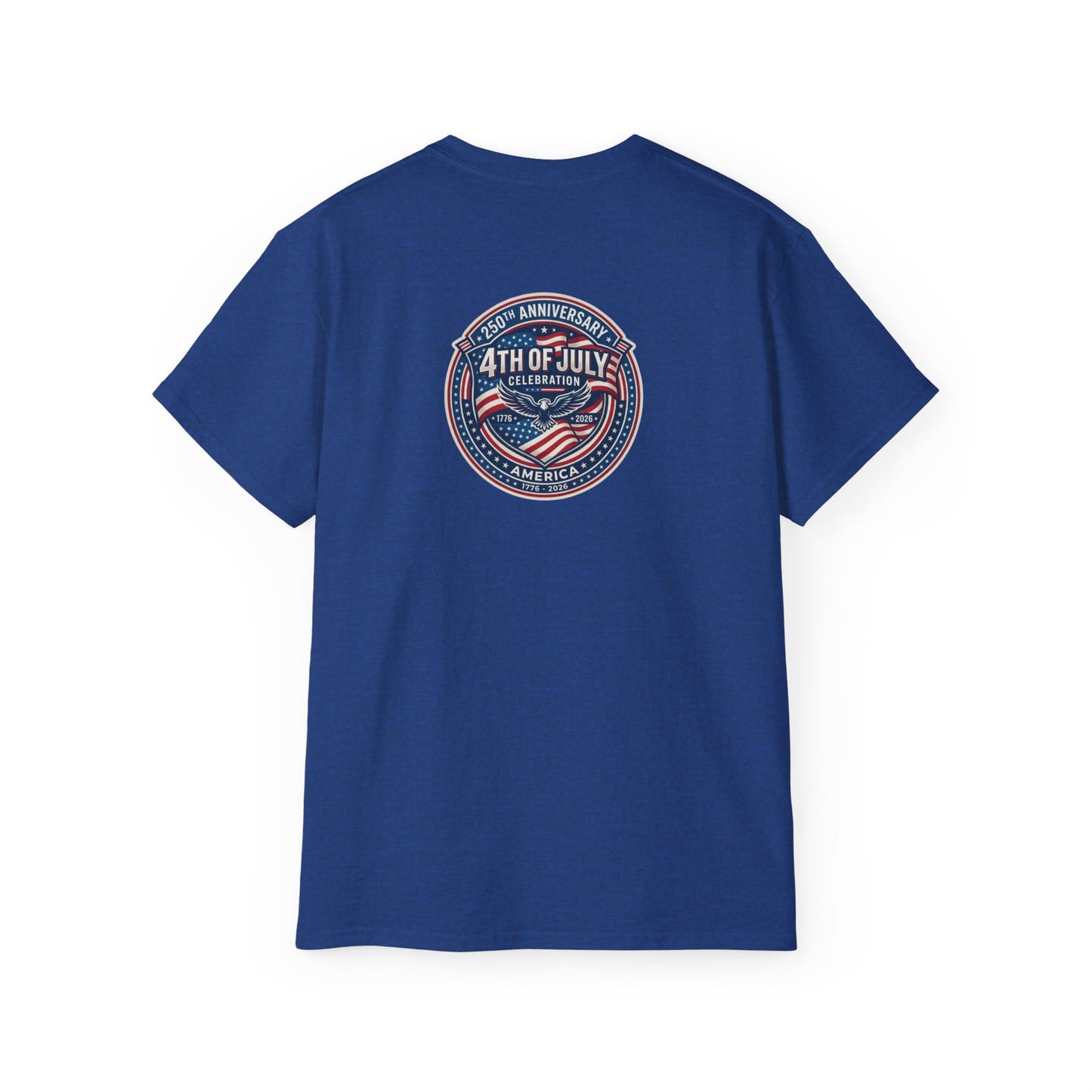 4th of July Retro Shield T-Shirt — Patriotic Independence Day Tee