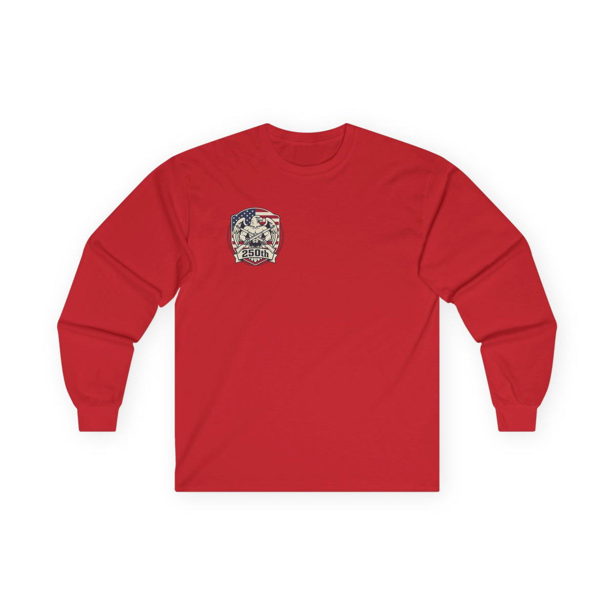 Americas 250th Anniversary long sleeve T-shirt, Buff Eagle