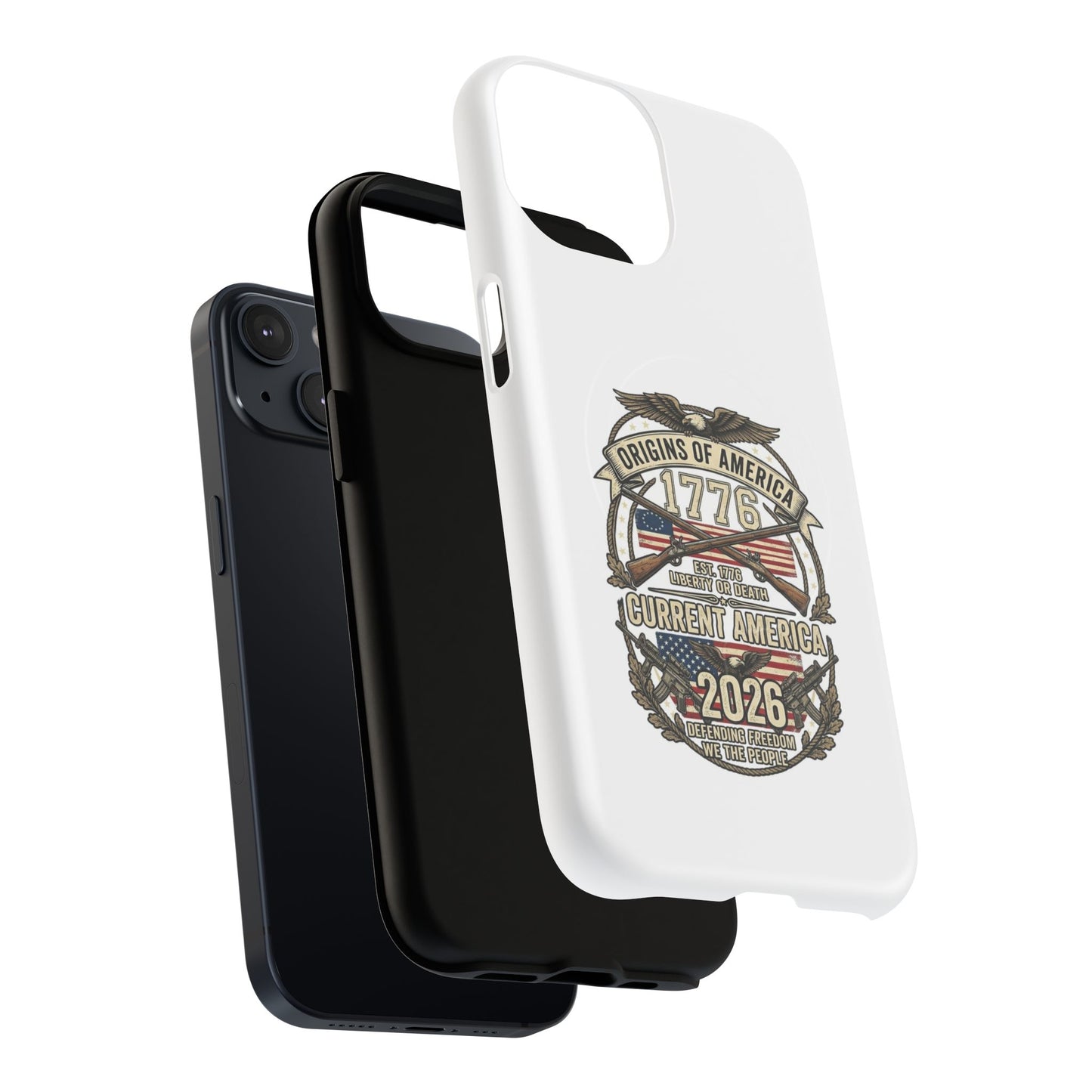 250th Anniversary Patriotic 1776 Magnetic Phone Case — Origins of America 2026 Emblem