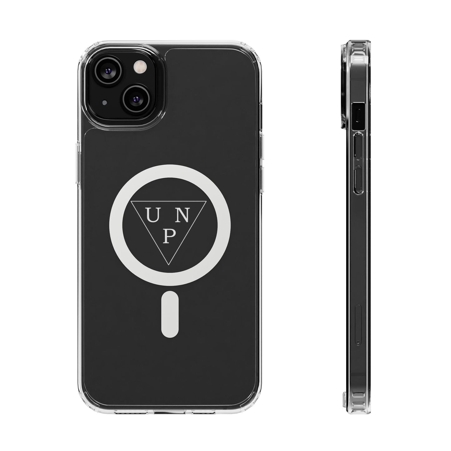 Clear Magnetic Impact Phone Case — Transparent MagSafe-Compatible Protection with UNP Logo