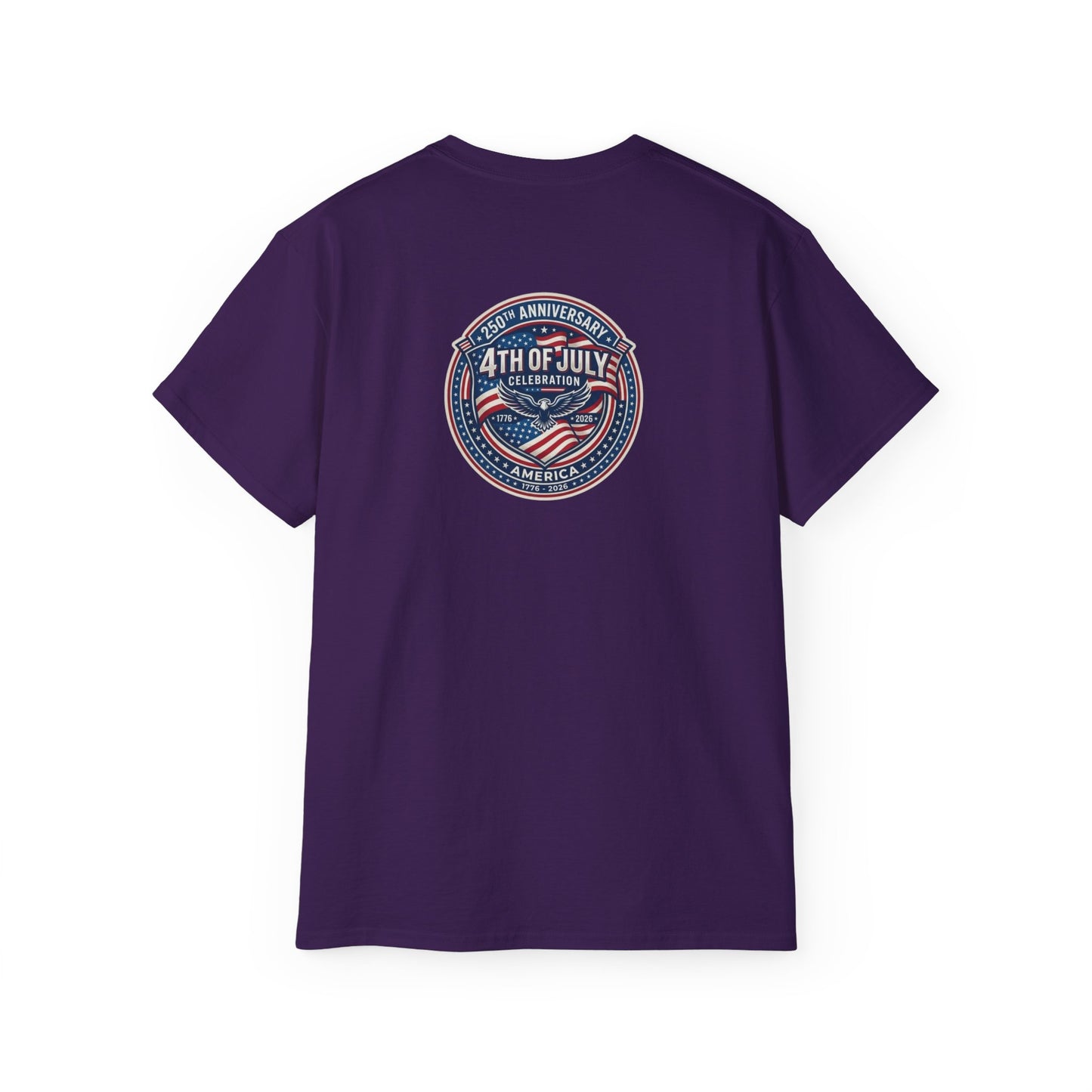 4th of July Retro Shield T-Shirt — Patriotic Independence Day Tee