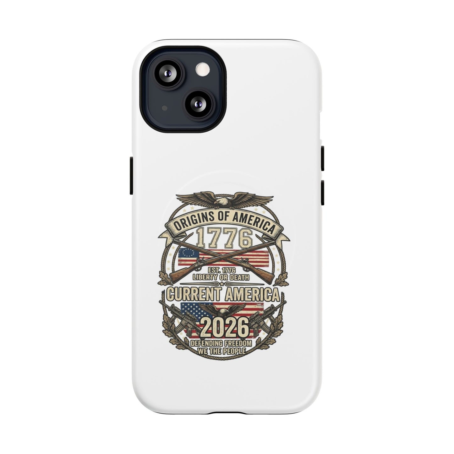 250th Anniversary Patriotic 1776 Magnetic Phone Case — Origins of America 2026 Emblem