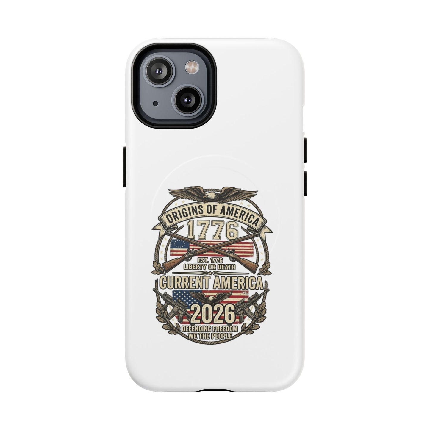 250th Anniversary Patriotic 1776 Magnetic Phone Case — Origins of America 2026 Emblem