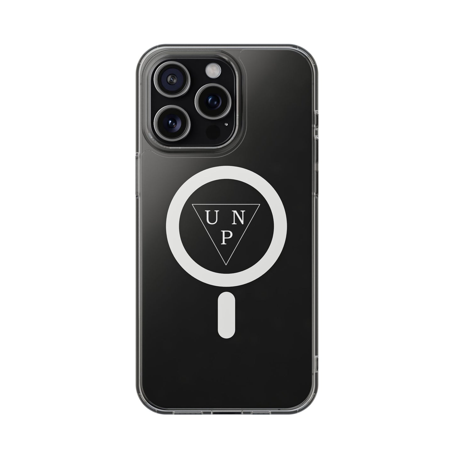 Clear Magnetic Impact Phone Case — Transparent MagSafe-Compatible Protection with UNP Logo