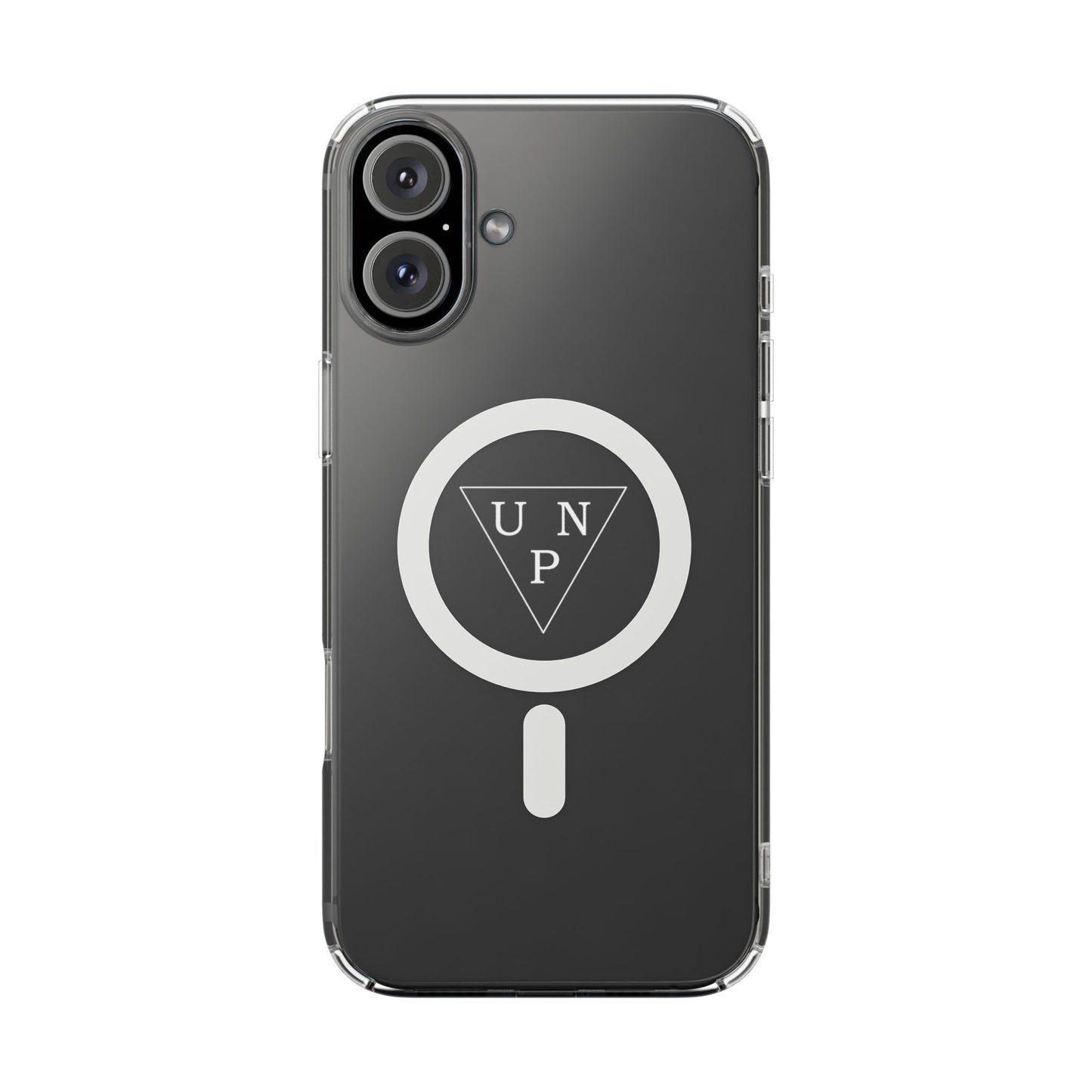 Clear Magnetic Impact Phone Case — Transparent MagSafe-Compatible Protection with UNP Logo