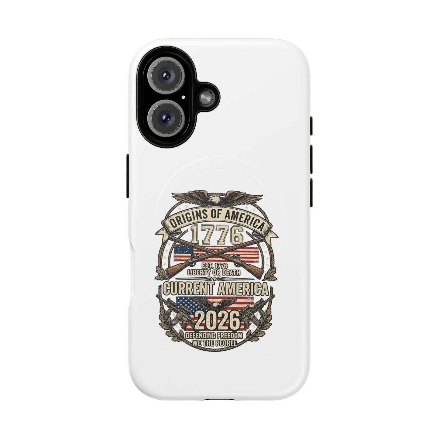 250th Anniversary Patriotic 1776 Magnetic Phone Case — Origins of America 2026 Emblem