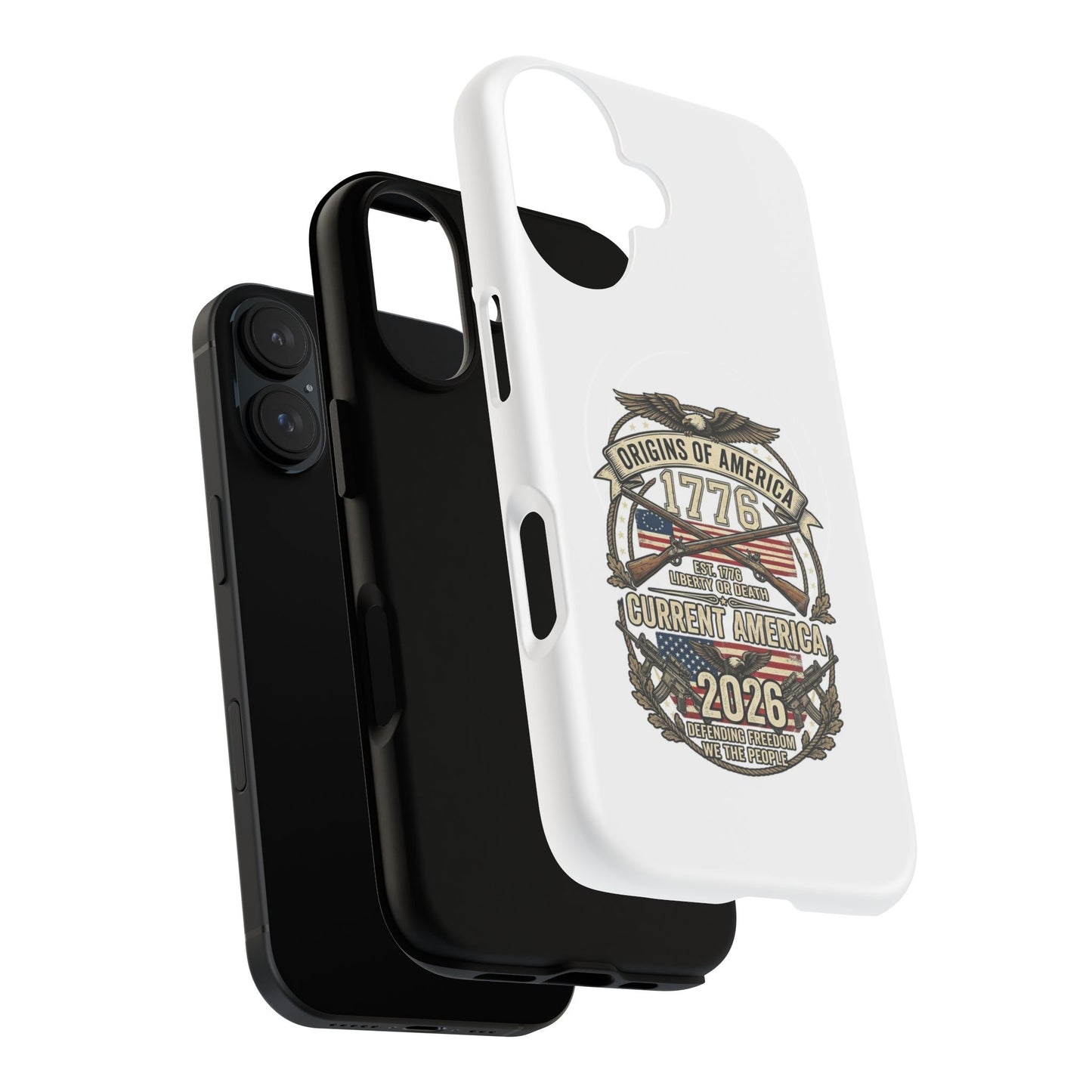 250th Anniversary Patriotic 1776 Magnetic Phone Case — Origins of America 2026 Emblem