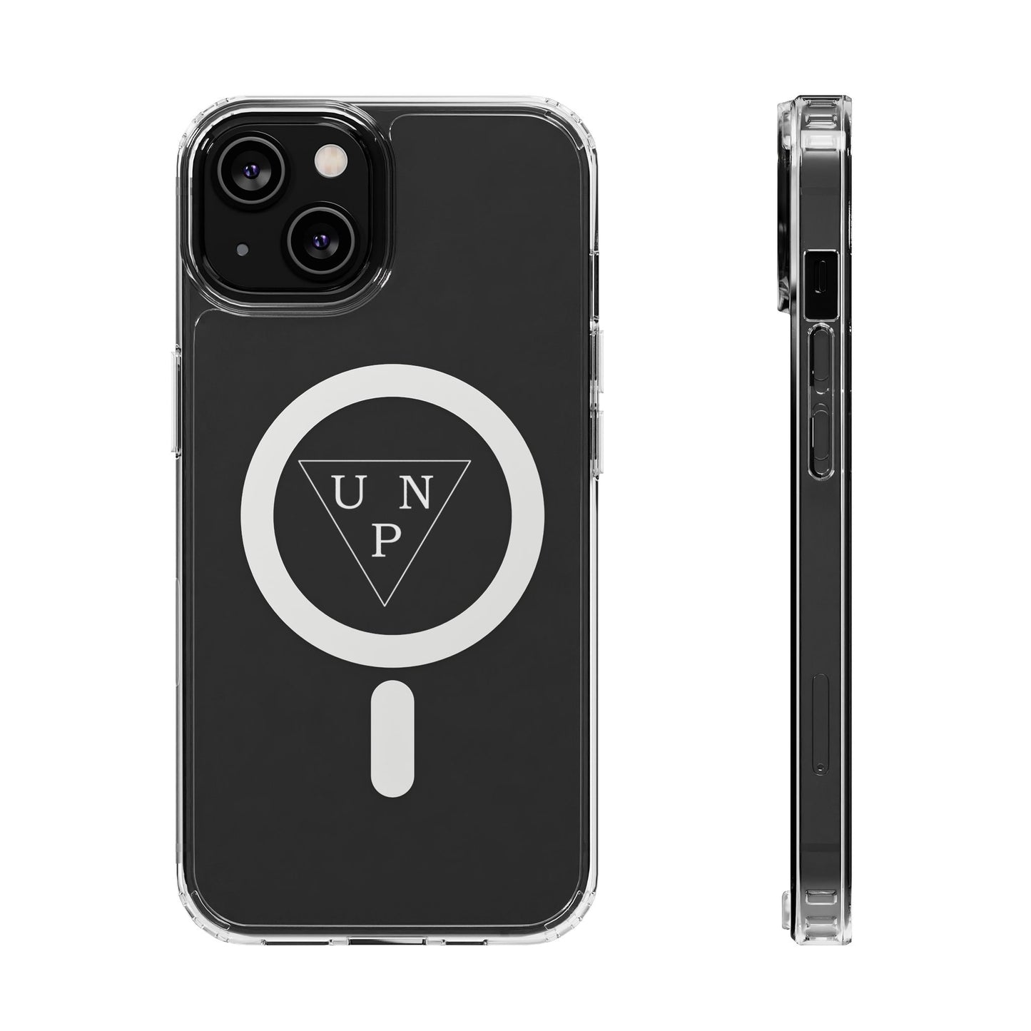Clear Magnetic Impact Phone Case — Transparent MagSafe-Compatible Protection with UNP Logo