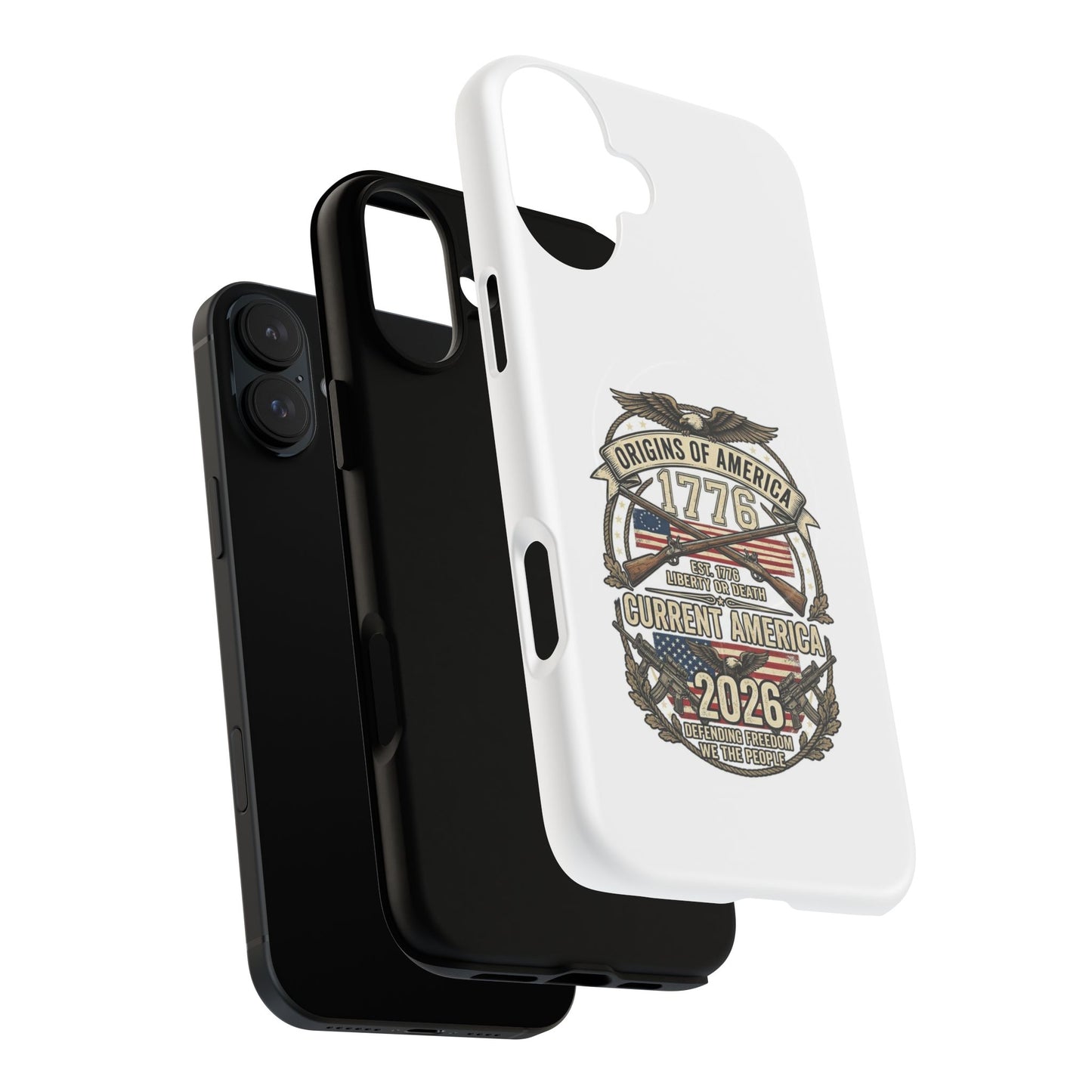 250th Anniversary Patriotic 1776 Magnetic Phone Case — Origins of America 2026 Emblem