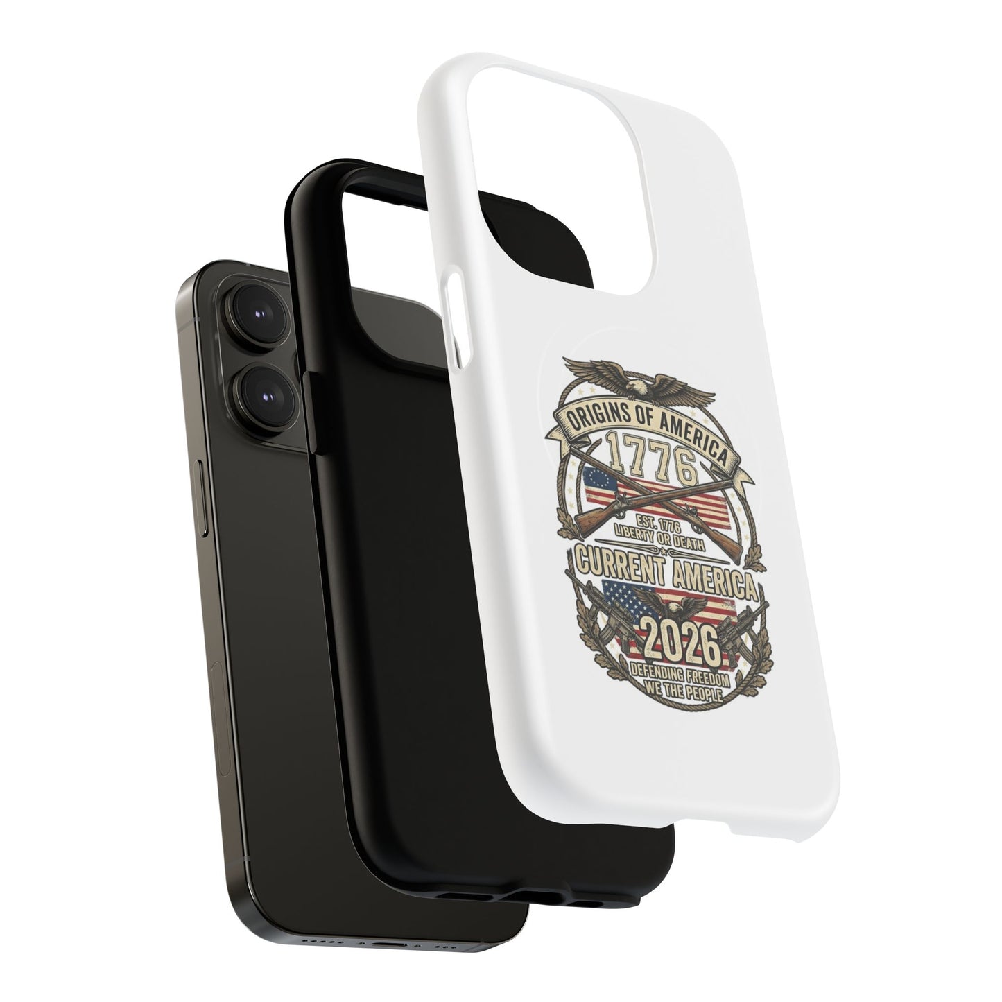 250th Anniversary Patriotic 1776 Magnetic Phone Case — Origins of America 2026 Emblem