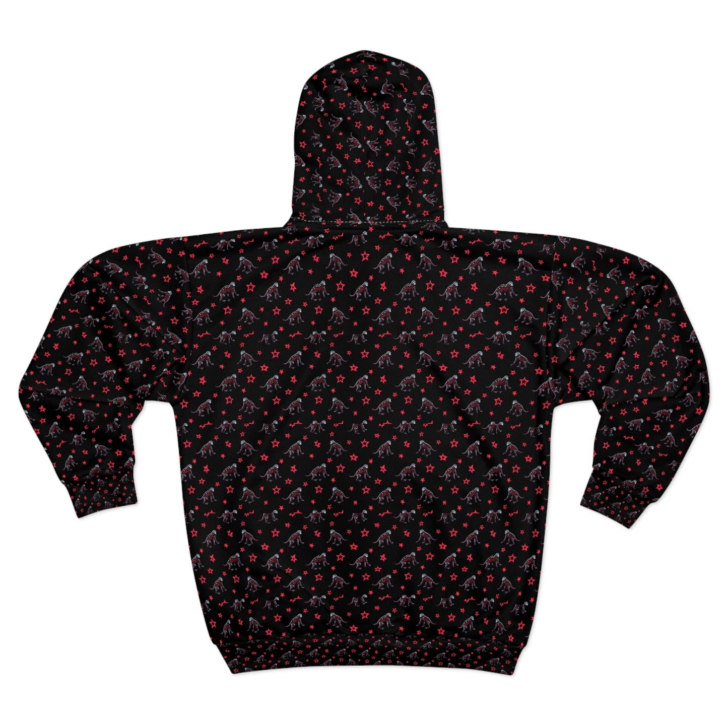 Cool monkey pattern, black with little stars.