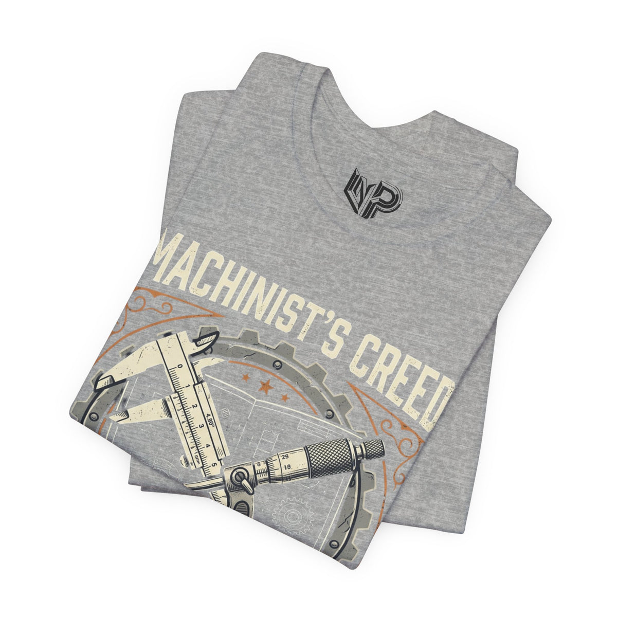 Machinist's Creed Tee — "Measure Twice, Blame the Drawing Once" Graphic T-Shirt