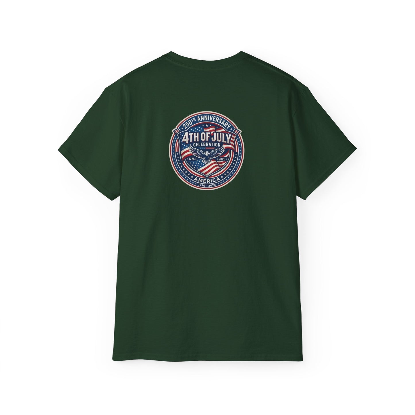4th of July Retro Shield T-Shirt — Patriotic Independence Day Tee