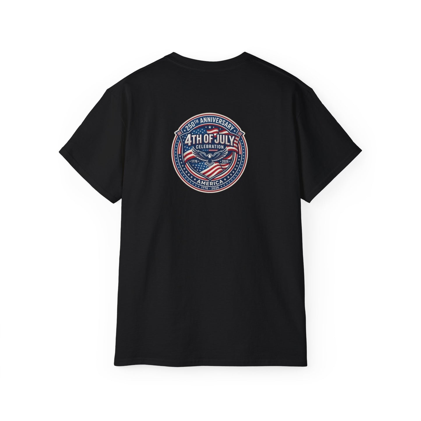 4th of July Retro Shield T-Shirt — Patriotic Independence Day Tee