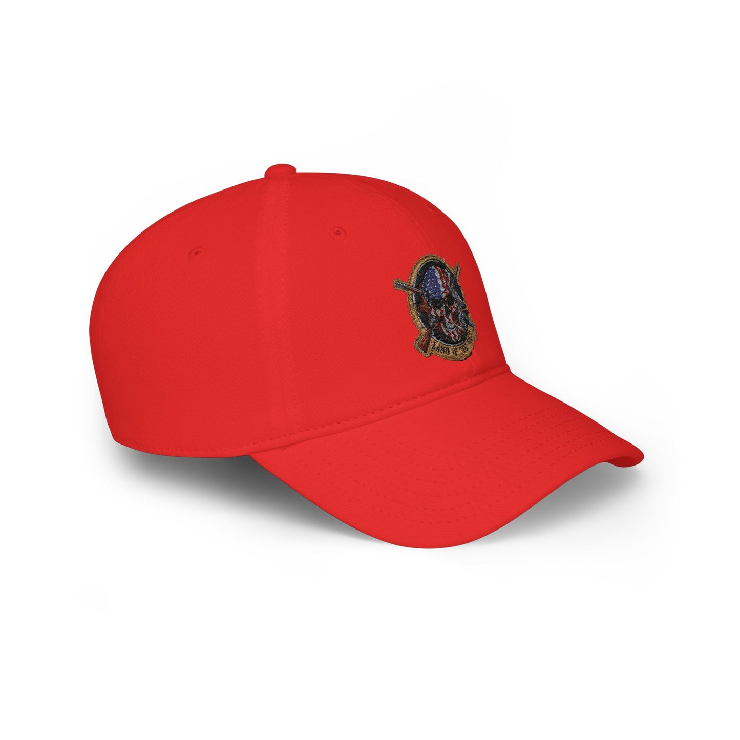Land of the Free. American Flag Skull Patch Cap - Low Profile Baseball Hat