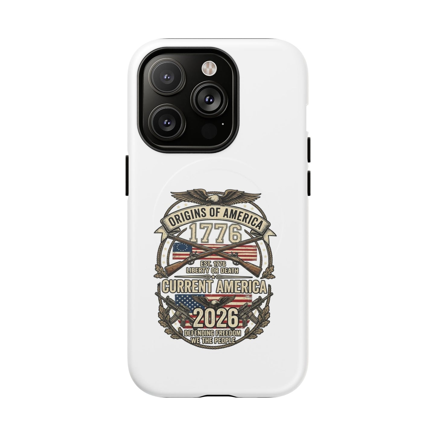 250th Anniversary Patriotic 1776 Magnetic Phone Case — Origins of America 2026 Emblem