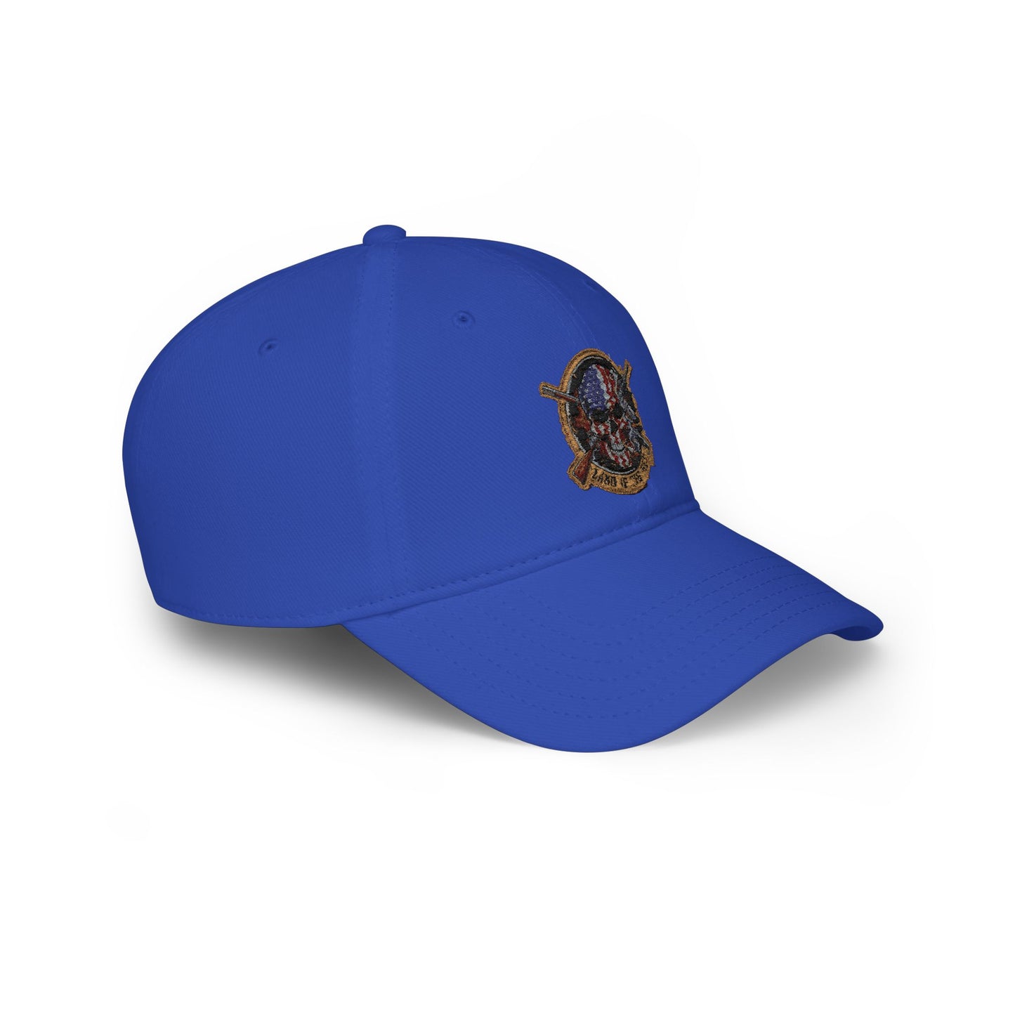 Land of the Free. American Flag Skull Patch Cap - Low Profile Baseball Hat