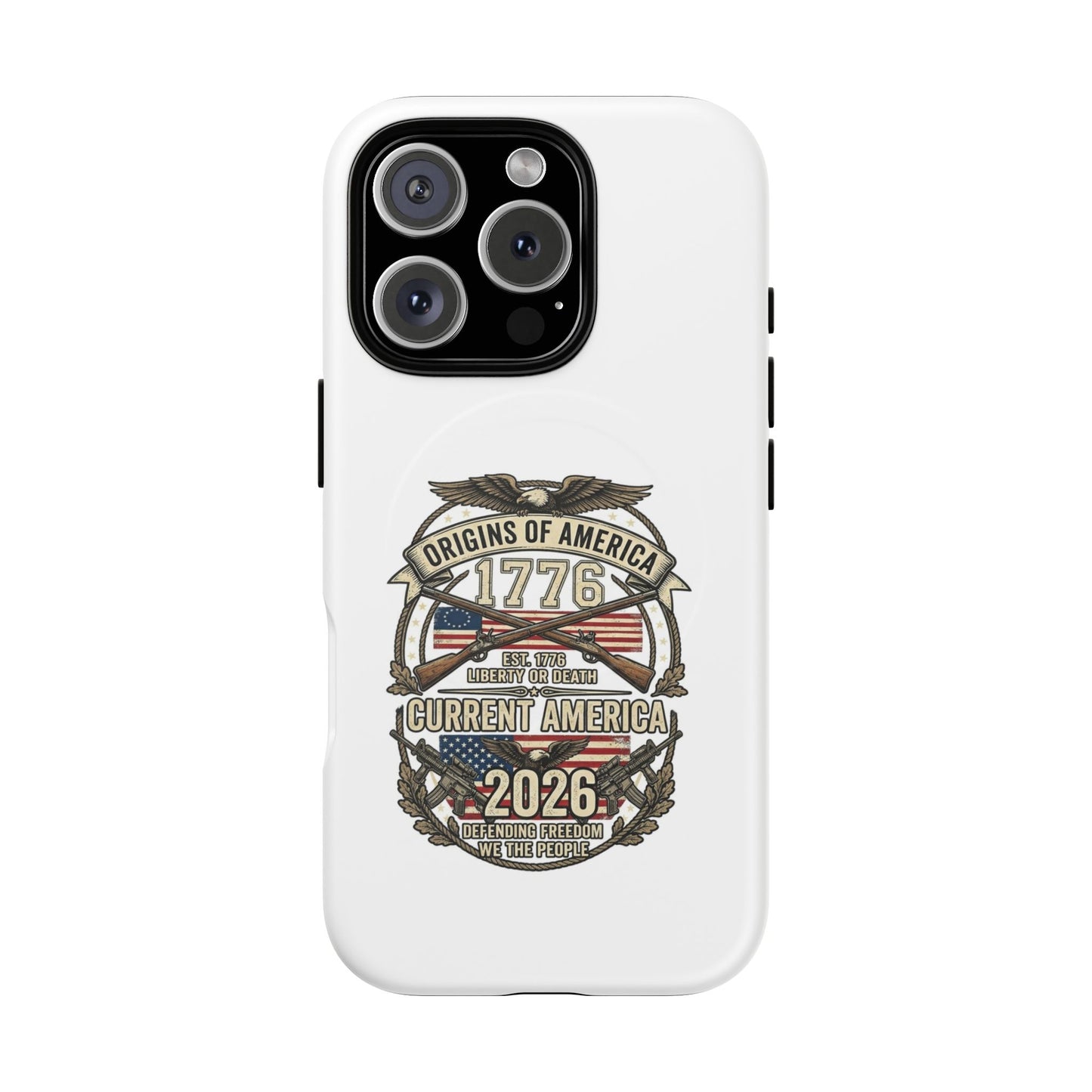 250th Anniversary Patriotic 1776 Magnetic Phone Case — Origins of America 2026 Emblem