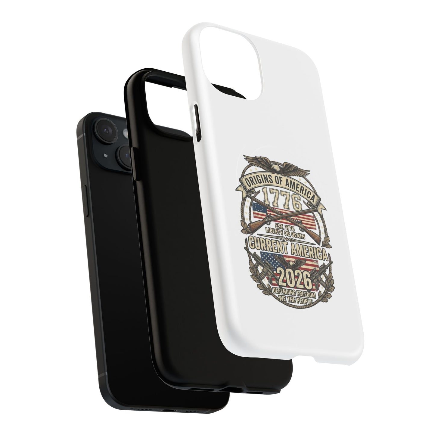 250th Anniversary Patriotic 1776 Magnetic Phone Case — Origins of America 2026 Emblem