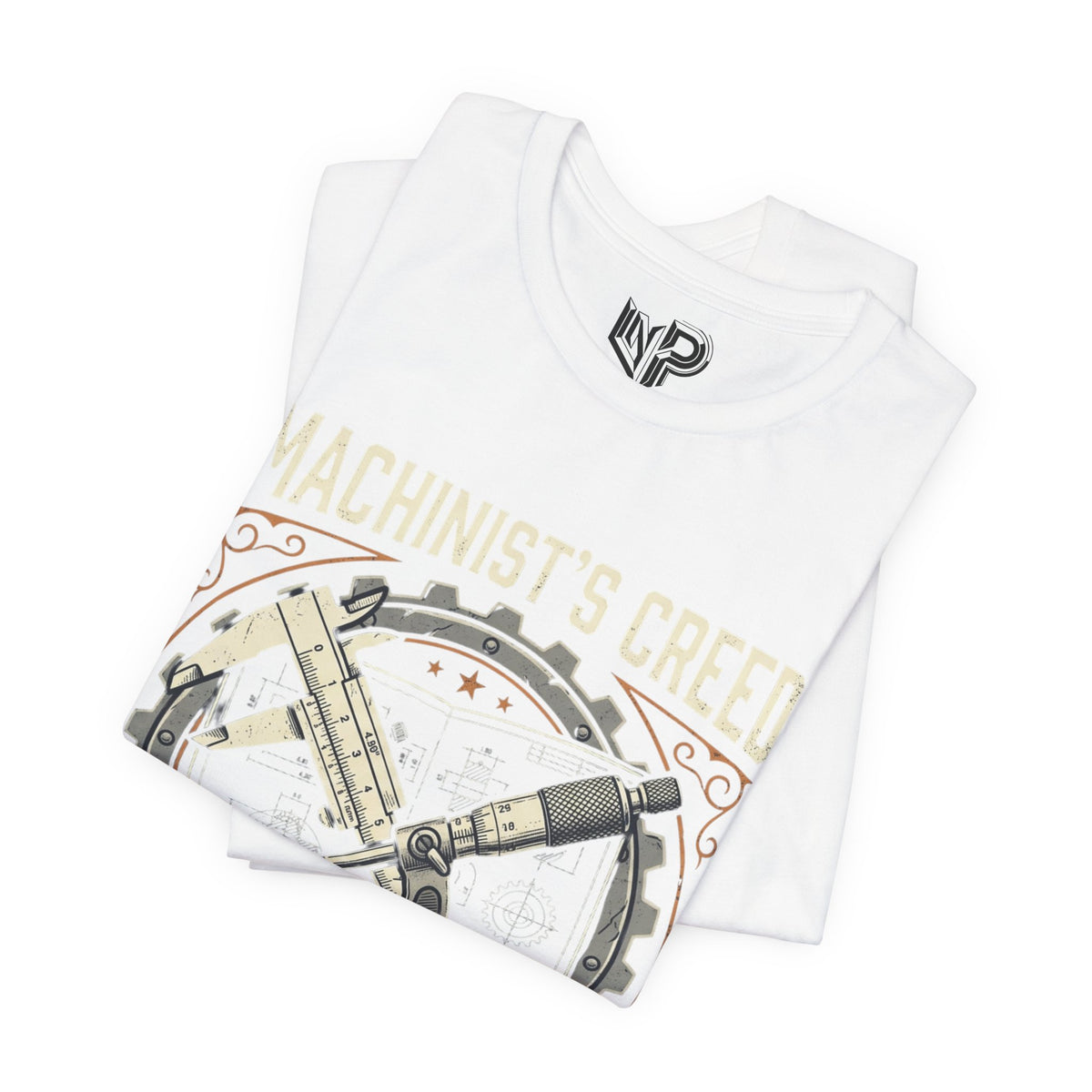 Machinist's Creed Tee — "Measure Twice, Blame the Drawing Once" Graphic T-Shirt