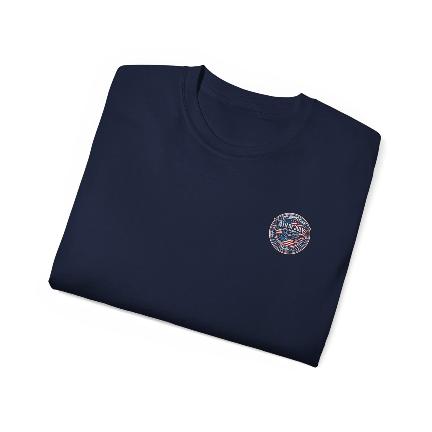 4th of July Retro Shield T-Shirt — Patriotic Independence Day Tee