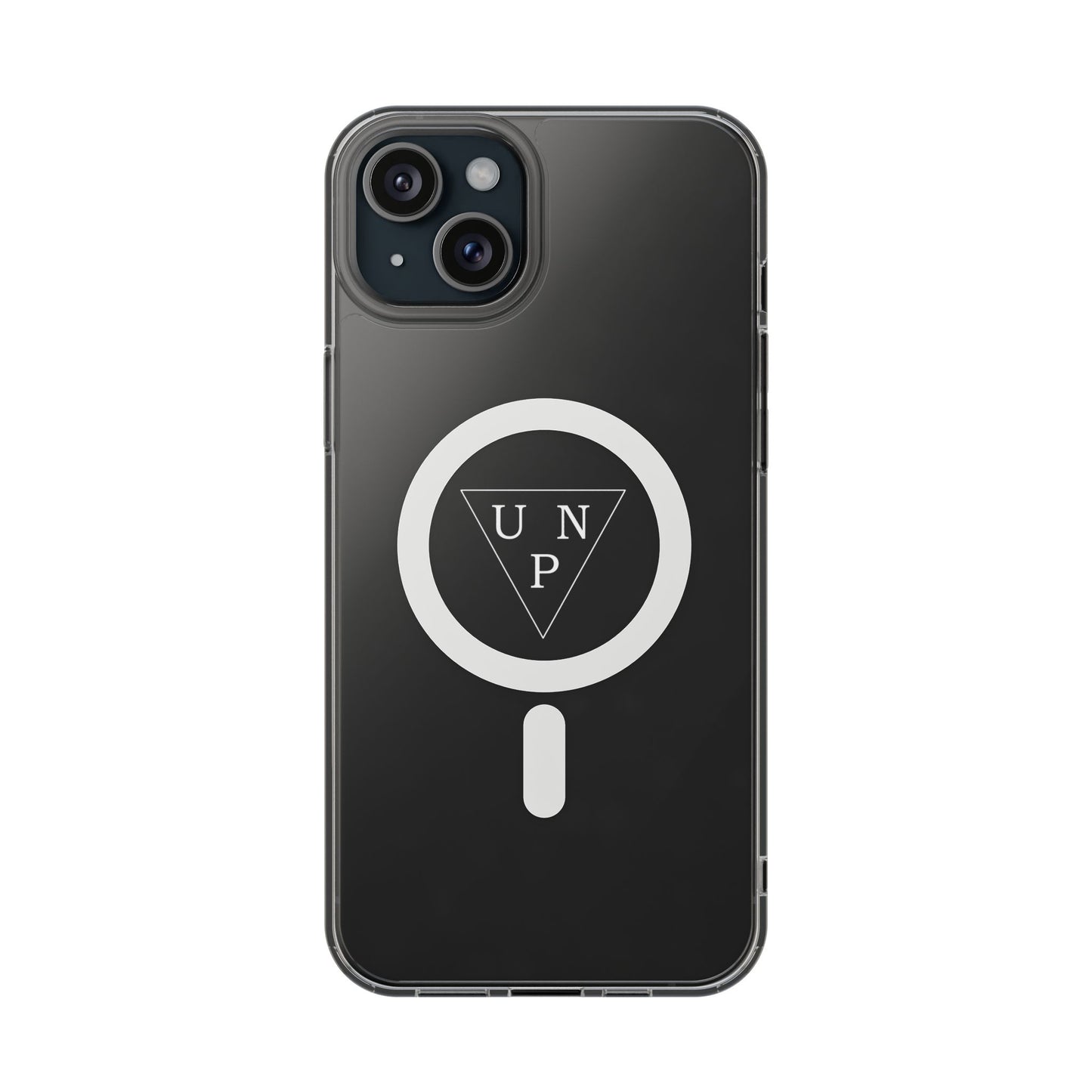 Clear Magnetic Impact Phone Case — Transparent MagSafe-Compatible Protection with UNP Logo