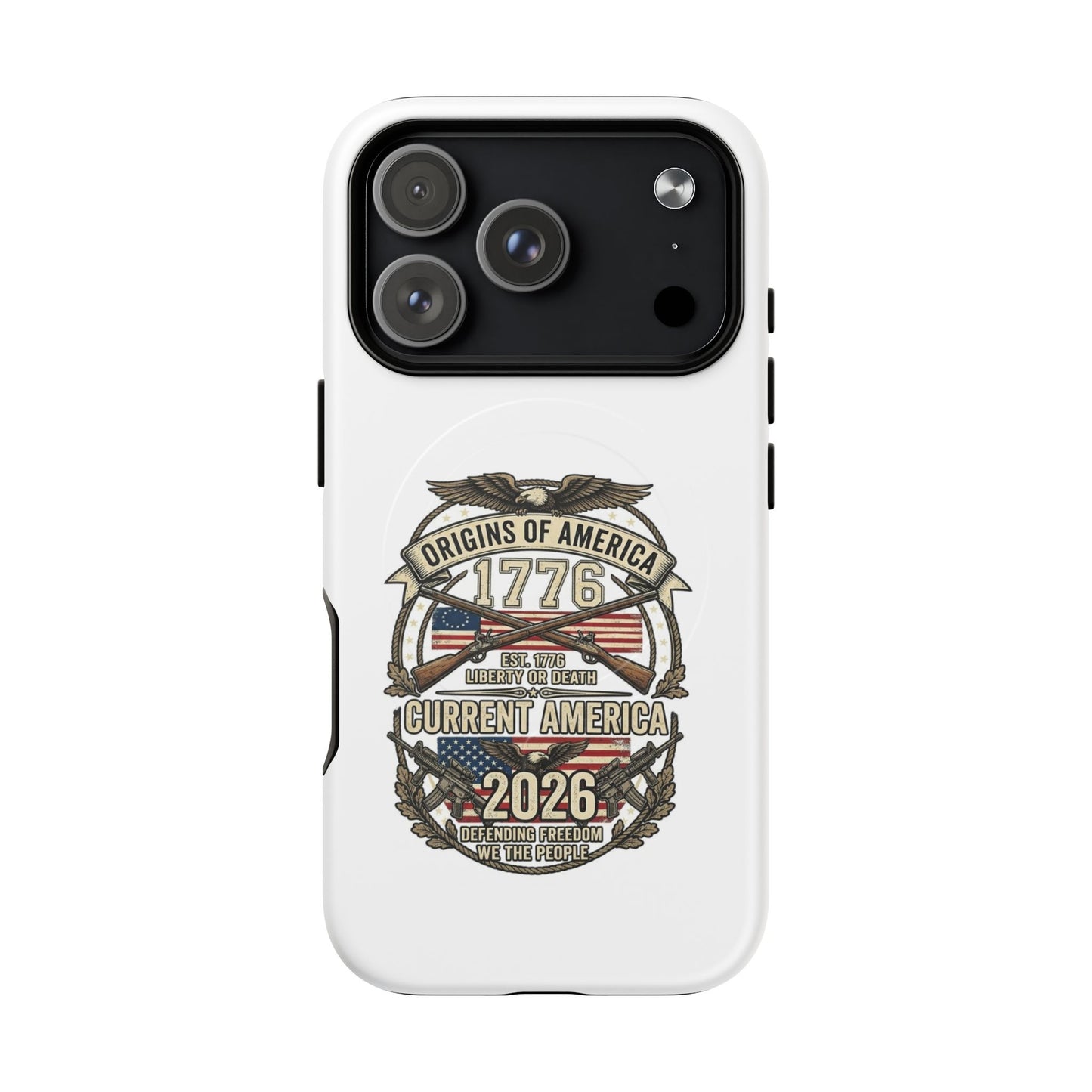 250th Anniversary Patriotic 1776 Magnetic Phone Case — Origins of America 2026 Emblem