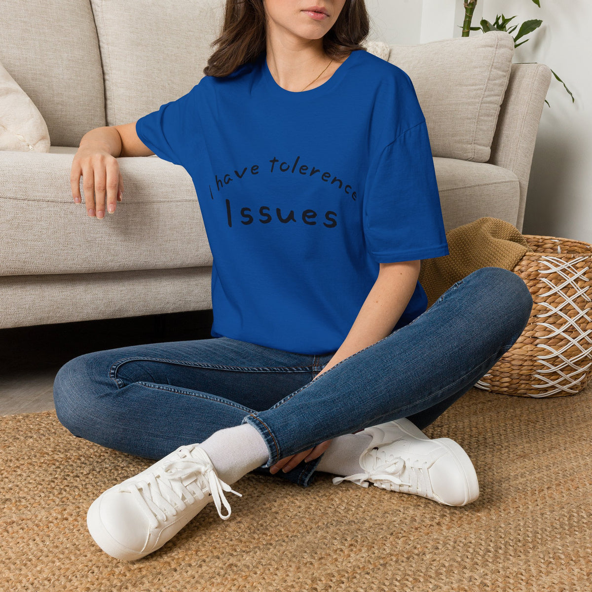 T-Shirt — I Have Tolerance Issues Graphic Tee, Funny Sarcastic Statement Shirt