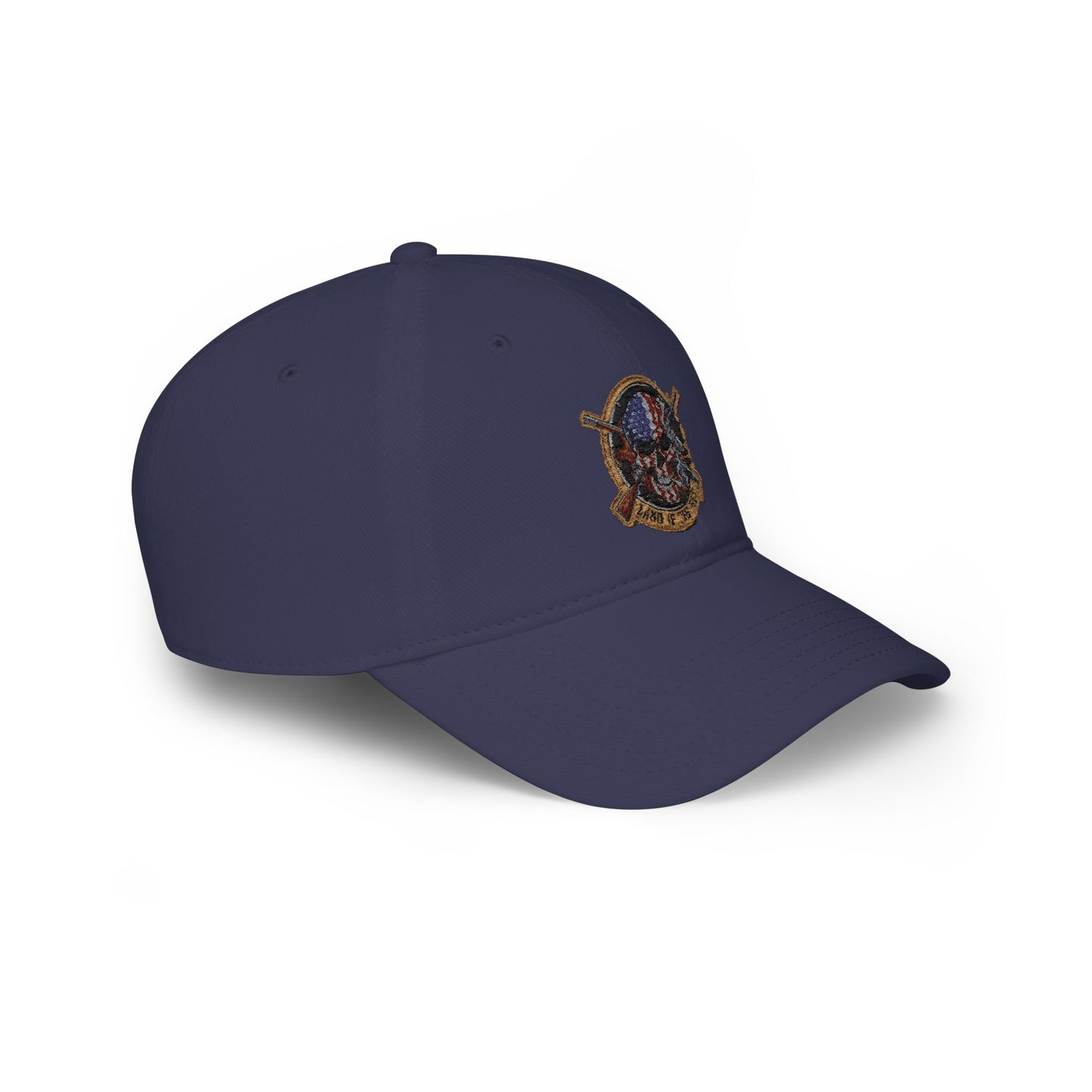 Land of the Free. American Flag Skull Patch Cap - Low Profile Baseball Hat
