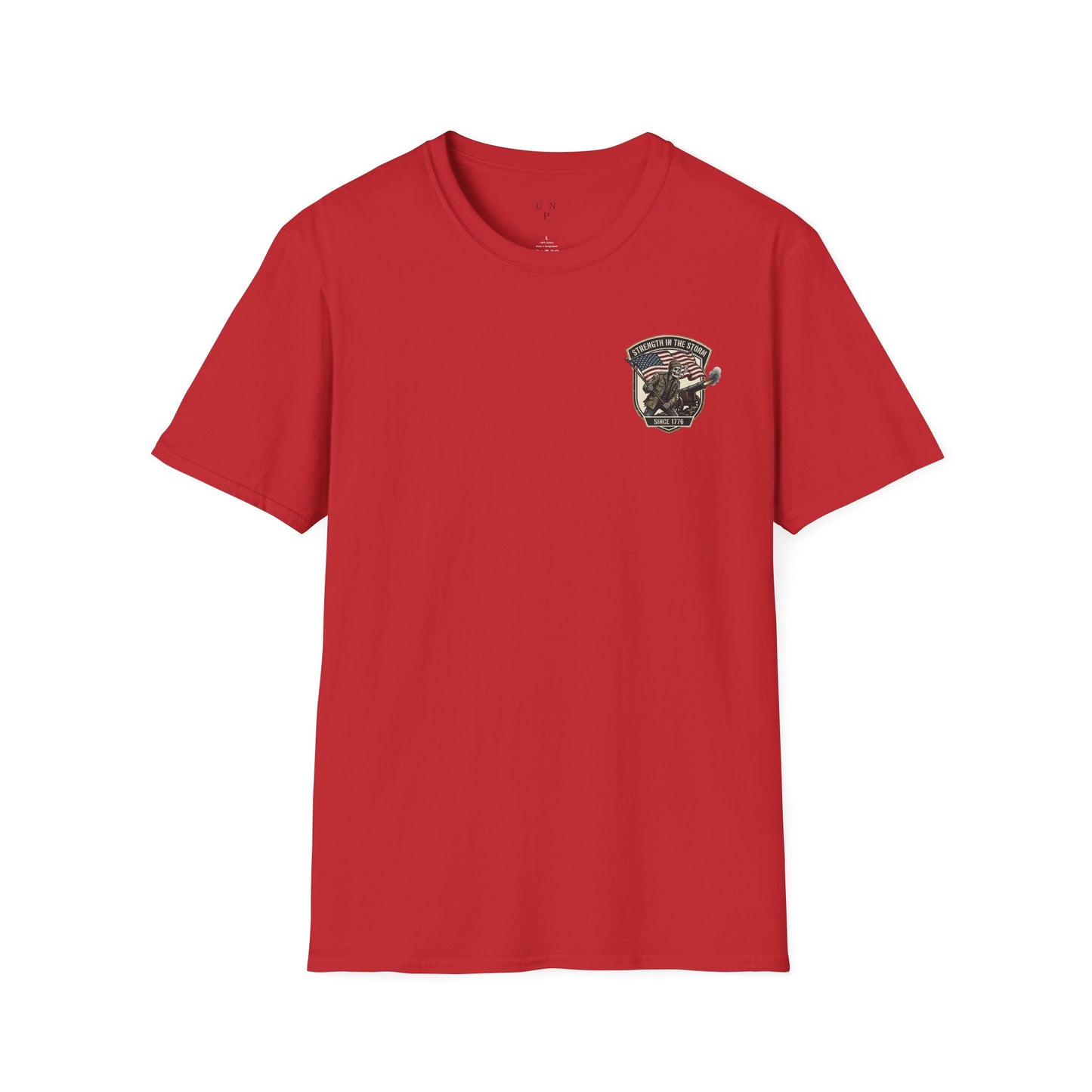 Eagle Shield Pocket Tee — American Flag Military Graphic T-Shirt