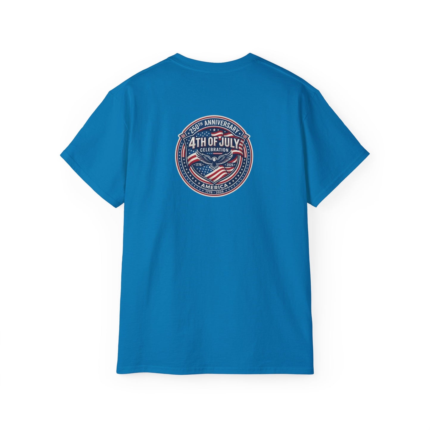 4th of July Retro Shield T-Shirt — Patriotic Independence Day Tee