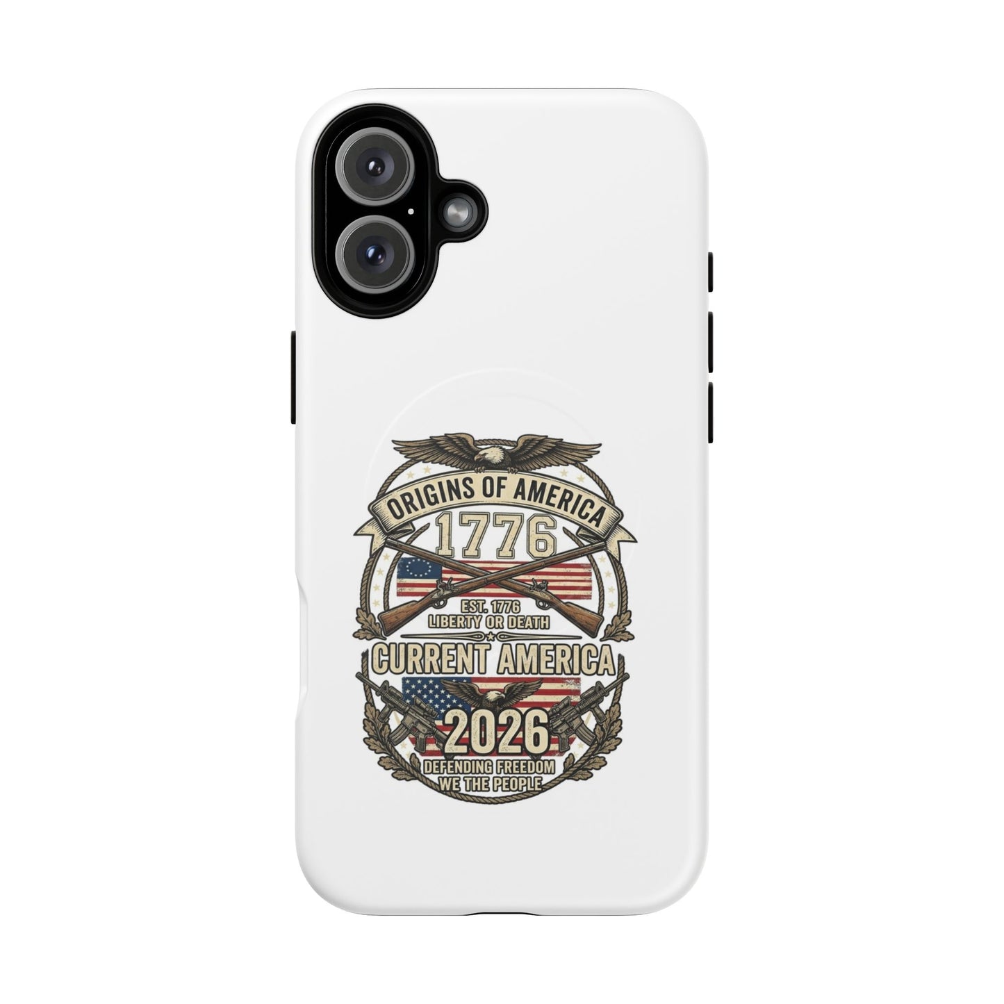 250th Anniversary Patriotic 1776 Magnetic Phone Case — Origins of America 2026 Emblem